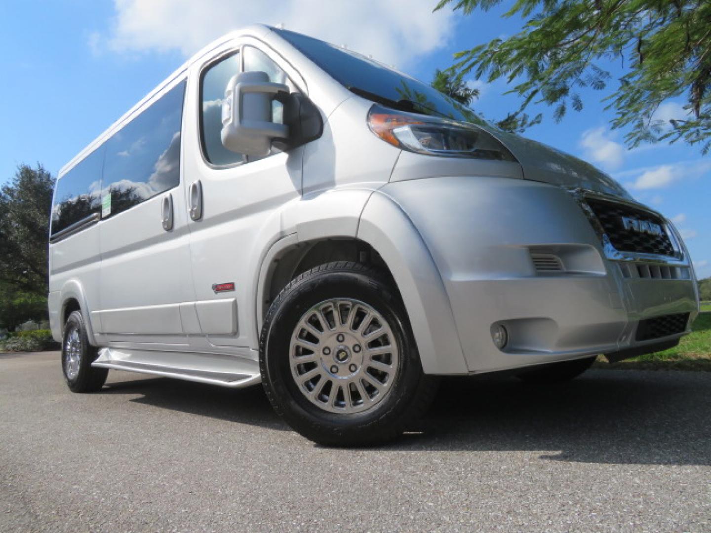 2022 Silver /Greay RAM Promaster 1500 Low Roof 136-in. WB (3C6LRVAG2NE) with an 3.6L V6 engine, 6A transmission, located at 4301 Oak Circle #19, Boca Raton, FL, 33431, (954) 561-2499, 26.388472, -80.084045 - You are looking at a Gorgeous 2022 Ram Promaster Tempest X Handicap Wheelchair Conversion Van with 12K Original Miles, Lowered Floor, Dual Side Entry Doors, Brand New 2025 750lb Braunability Wheelchair Lift, 4 Passenger Rear Power Bench Seat/Bed, Rear Sunroof, Tie Down Pods, Extra Belt, Heated Front - Photo#4