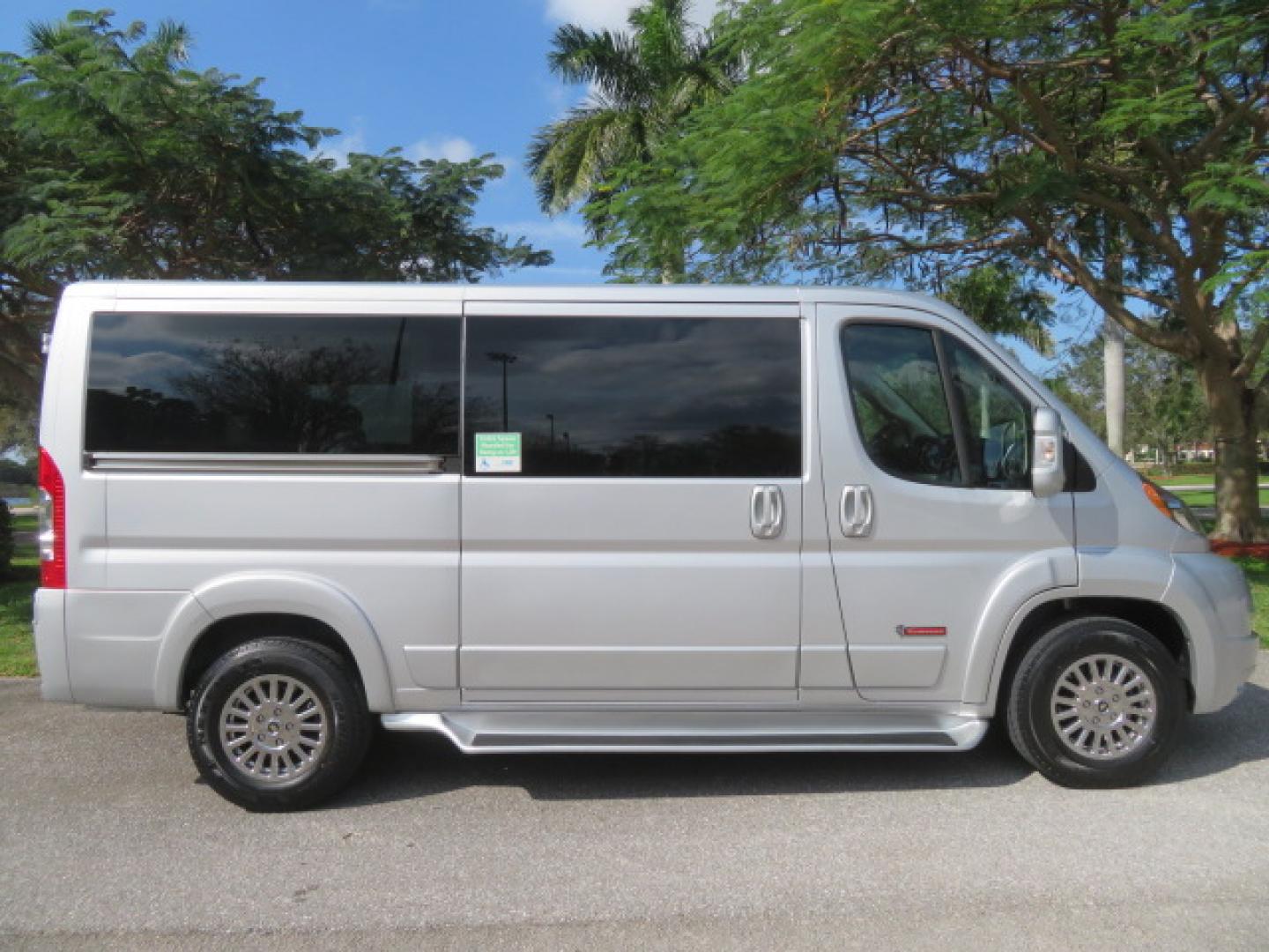 2022 Silver /Greay RAM Promaster 1500 Low Roof 136-in. WB (3C6LRVAG2NE) with an 3.6L V6 engine, 6A transmission, located at 4301 Oak Circle #19, Boca Raton, FL, 33431, (954) 561-2499, 26.388472, -80.084045 - You are looking at a Gorgeous 2022 Ram Promaster Tempest X Handicap Wheelchair Conversion Van with 12K Original Miles, Lowered Floor, Dual Side Entry Doors, Brand New 2025 750lb Braunability Wheelchair Lift, 4 Passenger Rear Power Bench Seat/Bed, Rear Sunroof, Tie Down Pods, Extra Belt, Heated Front - Photo#8