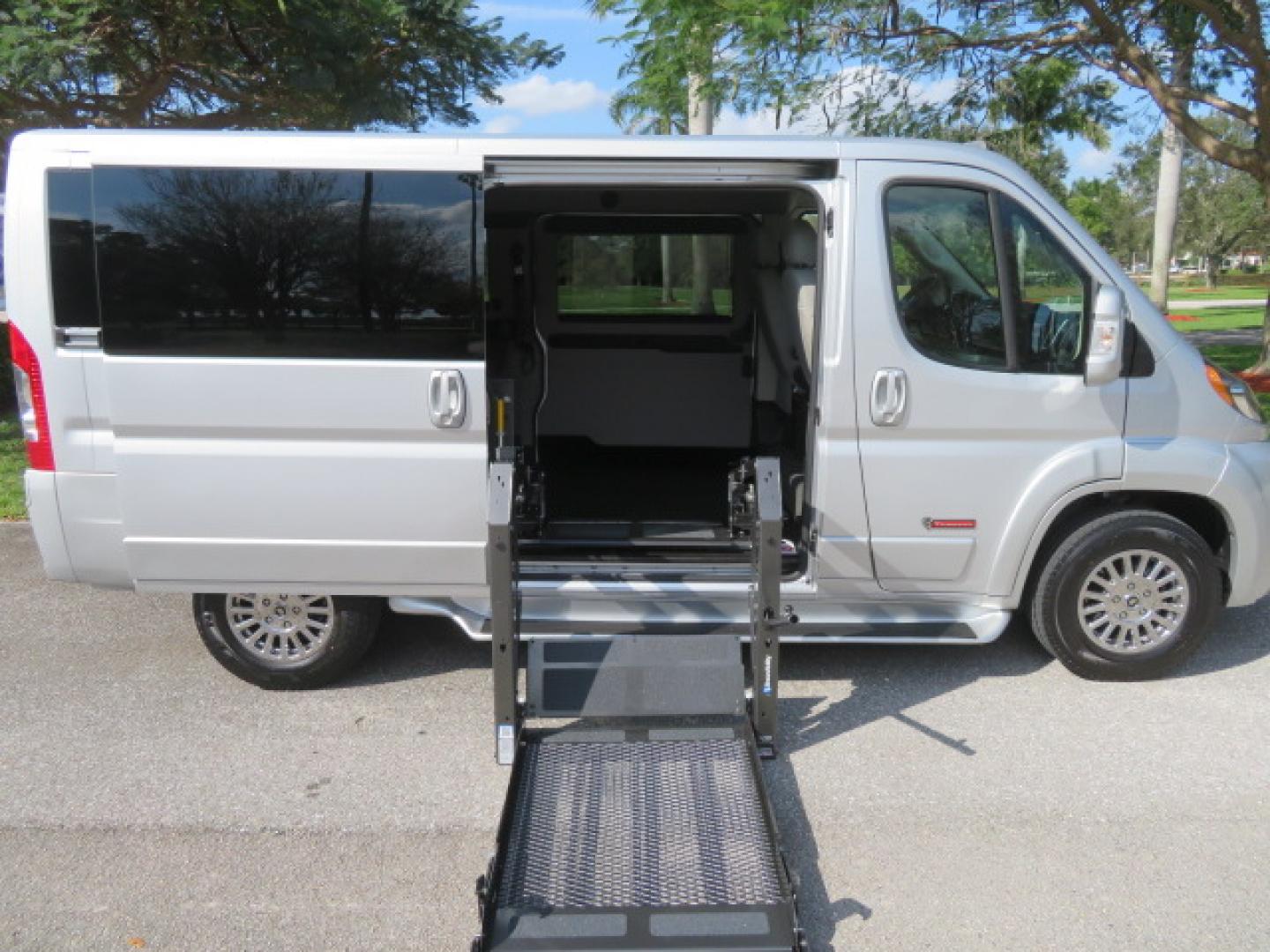 2022 Silver /Greay RAM Promaster 1500 Low Roof 136-in. WB (3C6LRVAG2NE) with an 3.6L V6 engine, 6A transmission, located at 4301 Oak Circle #19, Boca Raton, FL, 33431, (954) 561-2499, 26.388472, -80.084045 - You are looking at a Gorgeous 2022 Ram Promaster Tempest X Handicap Wheelchair Conversion Van with 12K Original Miles, Lowered Floor, Dual Side Entry Doors, Brand New 2025 750lb Braunability Wheelchair Lift, 4 Passenger Rear Power Bench Seat/Bed, Rear Sunroof, Tie Down Pods, Extra Belt, Heated Front - Photo#49