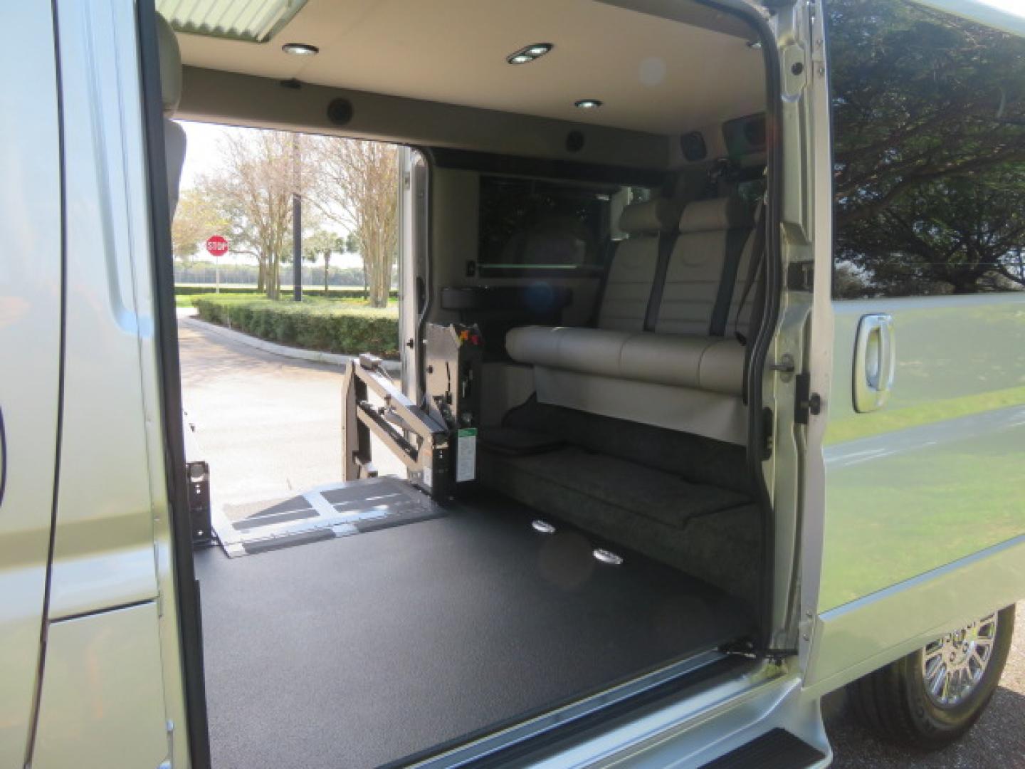 2022 Silver /Greay RAM Promaster 1500 Low Roof 136-in. WB (3C6LRVAG2NE) with an 3.6L V6 engine, 6A transmission, located at 4301 Oak Circle #19, Boca Raton, FL, 33431, (954) 561-2499, 26.388472, -80.084045 - You are looking at a Gorgeous 2022 Ram Promaster Tempest X Handicap Wheelchair Conversion Van with 12K Original Miles, Lowered Floor, Dual Side Entry Doors, Brand New 2025 750lb Braunability Wheelchair Lift, 4 Passenger Rear Power Bench Seat/Bed, Rear Sunroof, Tie Down Pods, Extra Belt, Heated Front - Photo#54