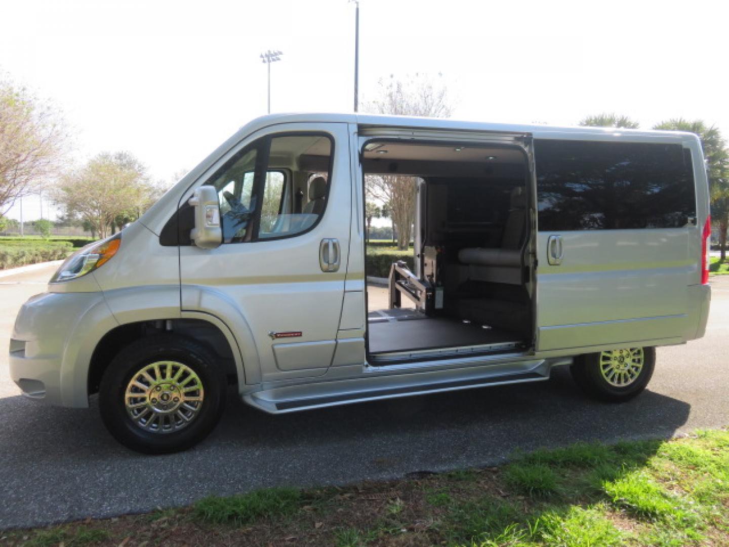 2022 Silver /Greay RAM Promaster 1500 Low Roof 136-in. WB (3C6LRVAG2NE) with an 3.6L V6 engine, 6A transmission, located at 4301 Oak Circle #19, Boca Raton, FL, 33431, (954) 561-2499, 26.388472, -80.084045 - You are looking at a Gorgeous 2022 Ram Promaster Tempest X Handicap Wheelchair Conversion Van with 12K Original Miles, Lowered Floor, Dual Side Entry Doors, Brand New 2025 750lb Braunability Wheelchair Lift, 4 Passenger Rear Power Bench Seat/Bed, Rear Sunroof, Tie Down Pods, Extra Belt, Heated Front - Photo#57