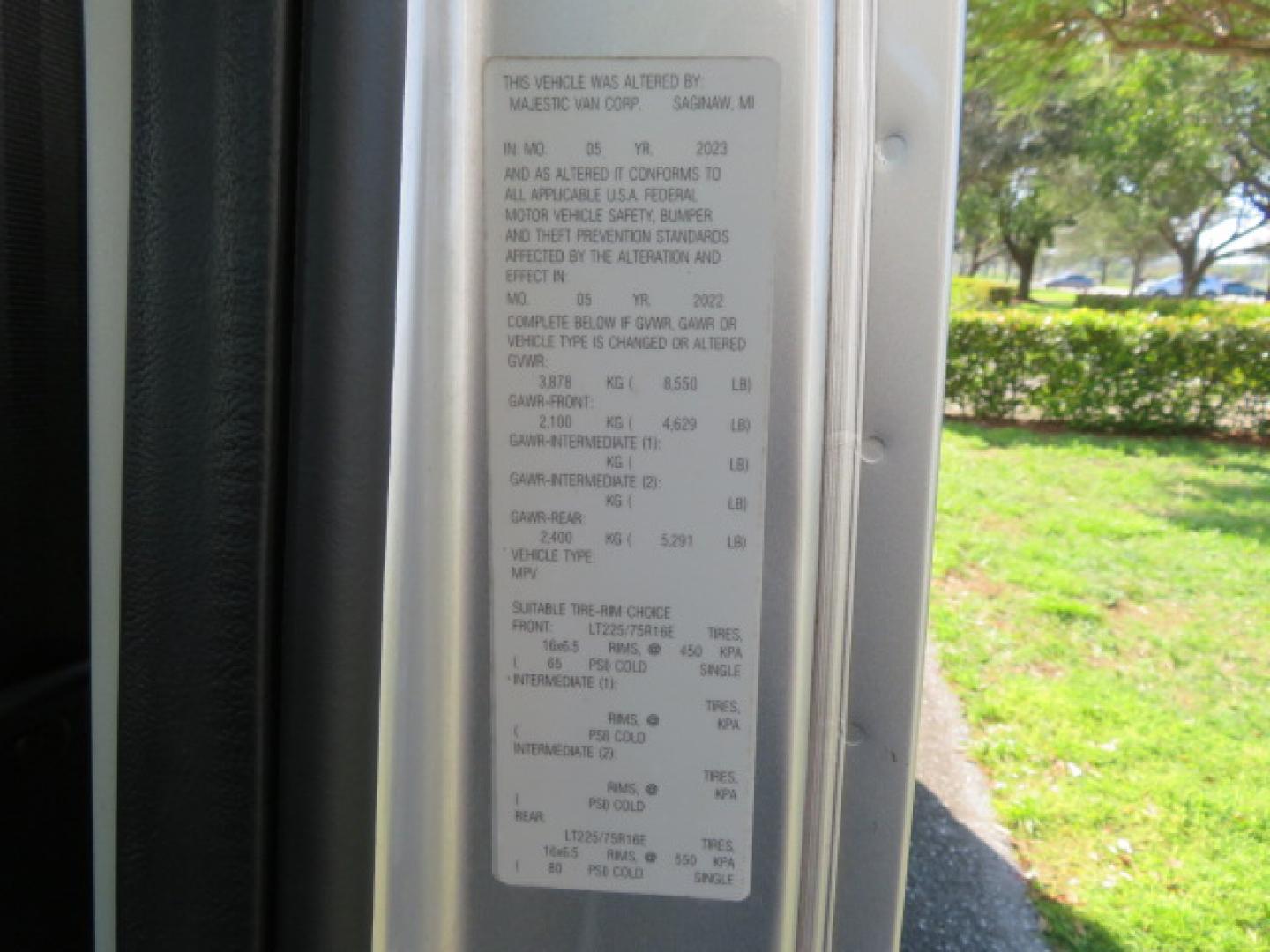 2022 Silver /Greay RAM Promaster 1500 Low Roof 136-in. WB (3C6LRVAG2NE) with an 3.6L V6 engine, 6A transmission, located at 4301 Oak Circle #19, Boca Raton, FL, 33431, (954) 561-2499, 26.388472, -80.084045 - You are looking at a Gorgeous 2022 Ram Promaster Tempest X Handicap Wheelchair Conversion Van with 12K Original Miles, Lowered Floor, Dual Side Entry Doors, Brand New 2025 750lb Braunability Wheelchair Lift, 4 Passenger Rear Power Bench Seat/Bed, Rear Sunroof, Tie Down Pods, Extra Belt, Heated Front - Photo#78