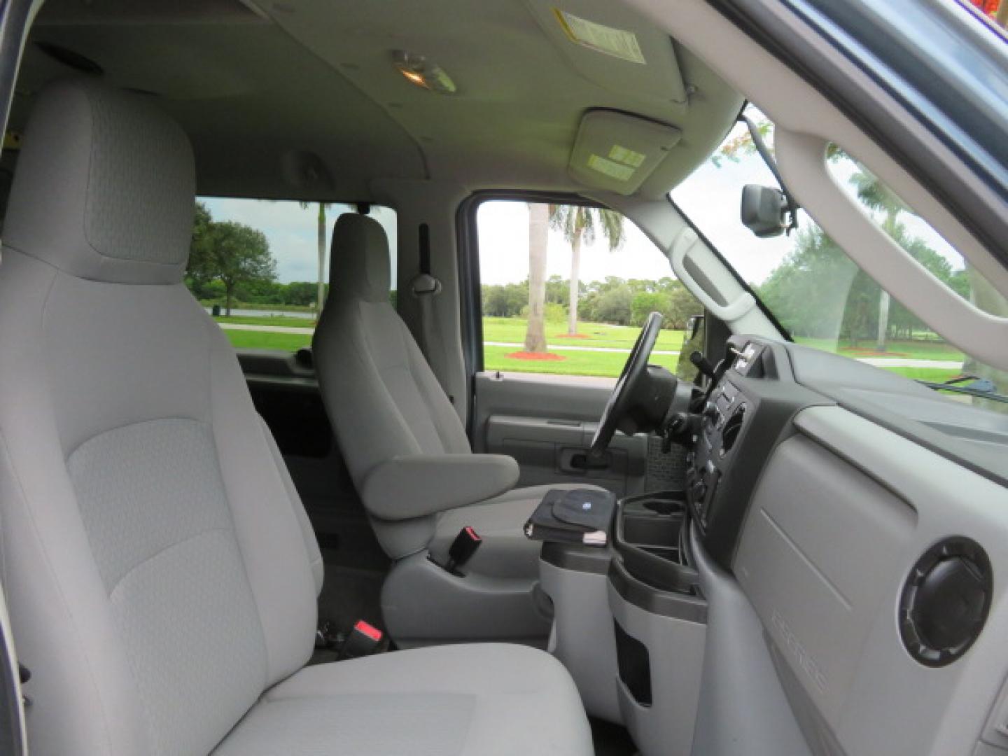 2014 Northsky Blue /Gray Ford E-Series Wagon E-150 XLT (1FMNE1BL1ED) with an 5.4L V8 SOHC 16V FFV engine, 4-Speed Automatic transmission, located at 4301 Oak Circle #19, Boca Raton, FL, 33431, (954) 561-2499, 26.388472, -80.084045 - You are looking at a Stunning 2014 Ford Econoline NorCal Max Handicap Wheelchair Conversion Van with 53K Original Miles, 9 Inch Fully Lowered Floor, Remote Control Power Side Entry Doors, Raised Side Entry Doors, Q Straint Tie Down System with Ratchet Straps, Quick Release Front Seats, VMI 600LB Sid - Photo#79
