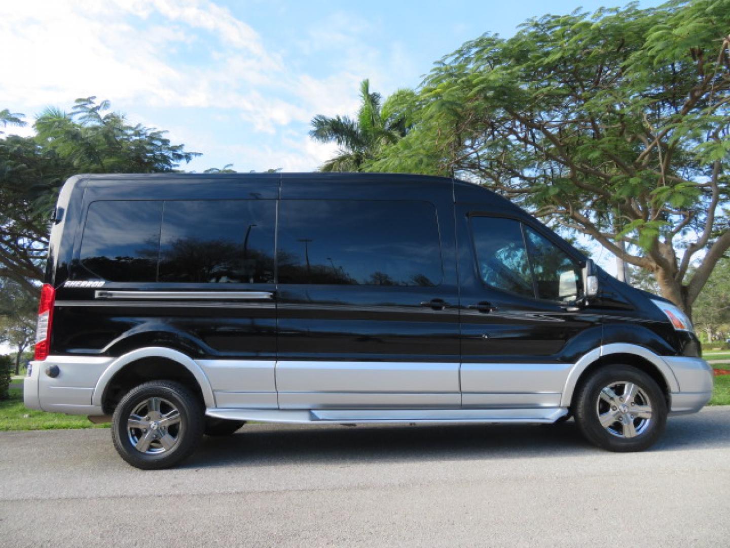 2017 Black /Gray Ford Transit 250 Van Med. Roof w/Sliding Pass. 148-in. WB (1FTYR2CGXHK) with an 3.5L V6 DOHC 24V engine, 6A transmission, located at 4301 Oak Circle #19, Boca Raton, FL, 33431, (954) 561-2499, 26.388472, -80.084045 - You are looking at a Gorgeous 2017 Ford Transit T250 Medium Roof Sherrod Handicap Wheelchair Conversion Van Fully Loaded With 32K Original Miles, Rear Entry Braunability Power Foldout Wheelchair Lift, Q Lock QLK150 Docking System for the wheelchair, Beautiful Gray Leather Interior, Rear Entertainmen - Photo#5
