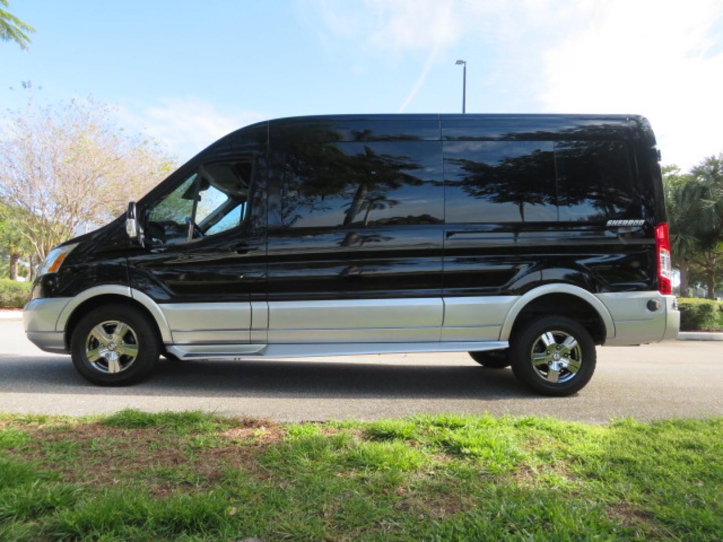 2017 Black /Gray Ford Transit 250 Van Med. Roof w/Sliding Pass. 148-in. WB (1FTYR2CGXHK) with an 3.5L V6 DOHC 24V engine, 6A transmission, located at 4301 Oak Circle #19, Boca Raton, FL, 33431, (954) 561-2499, 26.388472, -80.084045 - You are looking at a Gorgeous 2017 Ford Transit T250 Medium Roof Sherrod Handicap Wheelchair Conversion Van Fully Loaded With 32K Original Miles, Rear Entry Braunability Power Foldout Wheelchair Lift, Q Lock QLK150 Docking System for the wheelchair, Beautiful Gray Leather Interior, Rear Entertainmen - Photo#14