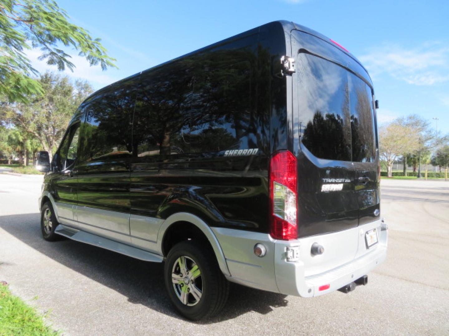 2017 Black /Gray Ford Transit 250 Van Med. Roof w/Sliding Pass. 148-in. WB (1FTYR2CGXHK) with an 3.5L V6 DOHC 24V engine, 6A transmission, located at 4301 Oak Circle #19, Boca Raton, FL, 33431, (954) 561-2499, 26.388472, -80.084045 - You are looking at a Gorgeous 2017 Ford Transit T250 Medium Roof Sherrod Handicap Wheelchair Conversion Van Fully Loaded With 32K Original Miles, Rear Entry Braunability Power Foldout Wheelchair Lift, Q Lock QLK150 Docking System for the wheelchair, Beautiful Gray Leather Interior, Rear Entertainmen - Photo#15