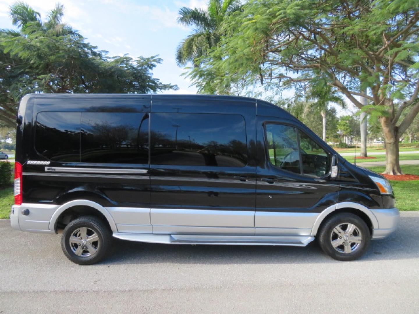 2017 Black /Gray Ford Transit 250 Van Med. Roof w/Sliding Pass. 148-in. WB (1FTYR2CGXHK) with an 3.5L V6 DOHC 24V engine, 6A transmission, located at 4301 Oak Circle #19, Boca Raton, FL, 33431, (954) 561-2499, 26.388472, -80.084045 - You are looking at a Gorgeous 2017 Ford Transit T250 Medium Roof Sherrod Handicap Wheelchair Conversion Van Fully Loaded With 32K Original Miles, Rear Entry Braunability Power Foldout Wheelchair Lift, Q Lock QLK150 Docking System for the wheelchair, Beautiful Gray Leather Interior, Rear Entertainmen - Photo#18