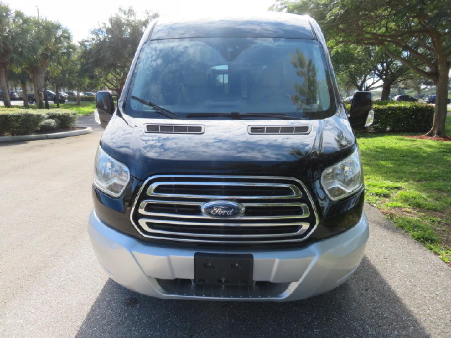 2017 Black /Gray Ford Transit 250 Van Med. Roof w/Sliding Pass. 148-in. WB (1FTYR2CGXHK) with an 3.5L V6 DOHC 24V engine, 6A transmission, located at 4301 Oak Circle #19, Boca Raton, FL, 33431, (954) 561-2499, 26.388472, -80.084045 - You are looking at a Gorgeous 2017 Ford Transit T250 Medium Roof Sherrod Handicap Wheelchair Conversion Van Fully Loaded With 32K Original Miles, Rear Entry Braunability Power Foldout Wheelchair Lift, Q Lock QLK150 Docking System for the wheelchair, Beautiful Gray Leather Interior, Rear Entertainmen - Photo#20