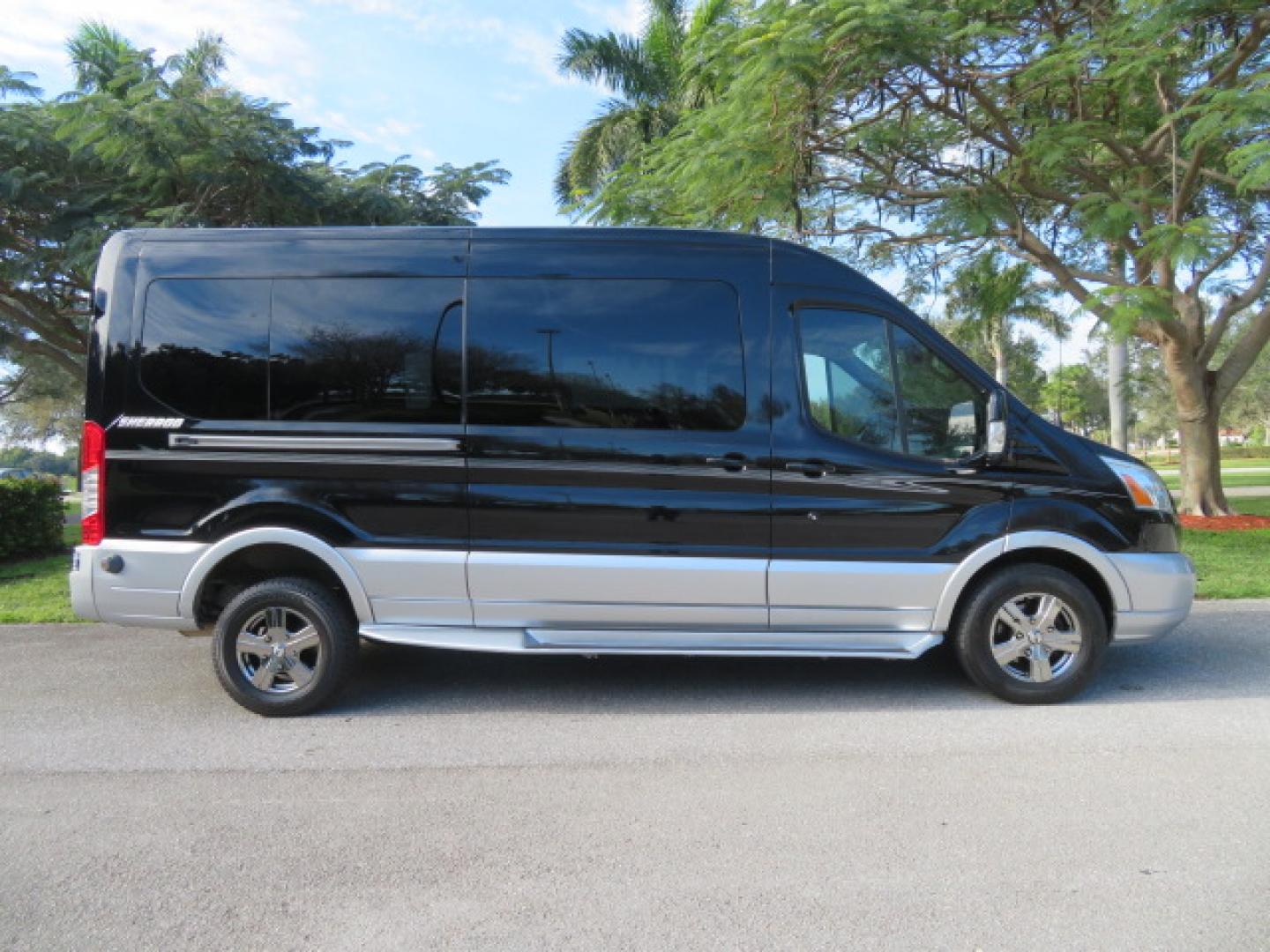 2017 Black /Gray Ford Transit 250 Van Med. Roof w/Sliding Pass. 148-in. WB (1FTYR2CGXHK) with an 3.5L V6 DOHC 24V engine, 6A transmission, located at 4301 Oak Circle #19, Boca Raton, FL, 33431, (954) 561-2499, 26.388472, -80.084045 - You are looking at a Gorgeous 2017 Ford Transit T250 Medium Roof Sherrod Handicap Wheelchair Conversion Van Fully Loaded With 32K Original Miles, Rear Entry Braunability Power Foldout Wheelchair Lift, Q Lock QLK150 Docking System for the wheelchair, Beautiful Gray Leather Interior, Rear Entertainmen - Photo#26