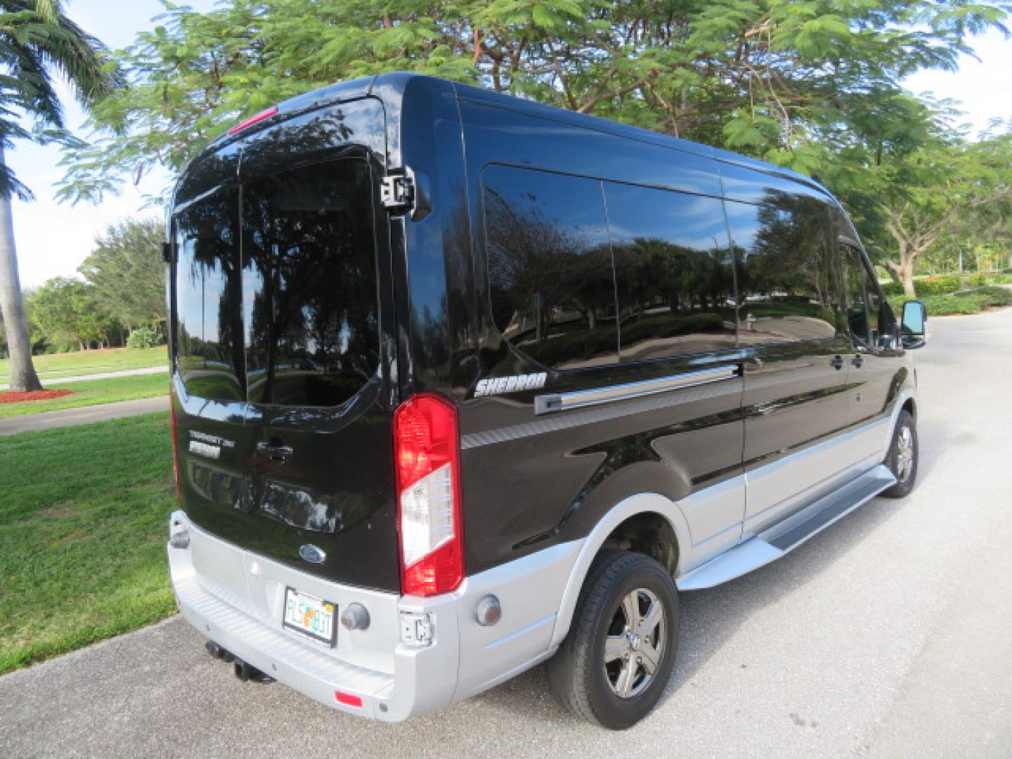 2017 Black /Gray Ford Transit 250 Van Med. Roof w/Sliding Pass. 148-in. WB (1FTYR2CGXHK) with an 3.5L V6 DOHC 24V engine, 6A transmission, located at 4301 Oak Circle #19, Boca Raton, FL, 33431, (954) 561-2499, 26.388472, -80.084045 - You are looking at a Gorgeous 2017 Ford Transit T250 Medium Roof Sherrod Handicap Wheelchair Conversion Van Fully Loaded With 32K Original Miles, Rear Entry Braunability Power Foldout Wheelchair Lift, Q Lock QLK150 Docking System for the wheelchair, Beautiful Gray Leather Interior, Rear Entertainmen - Photo#25