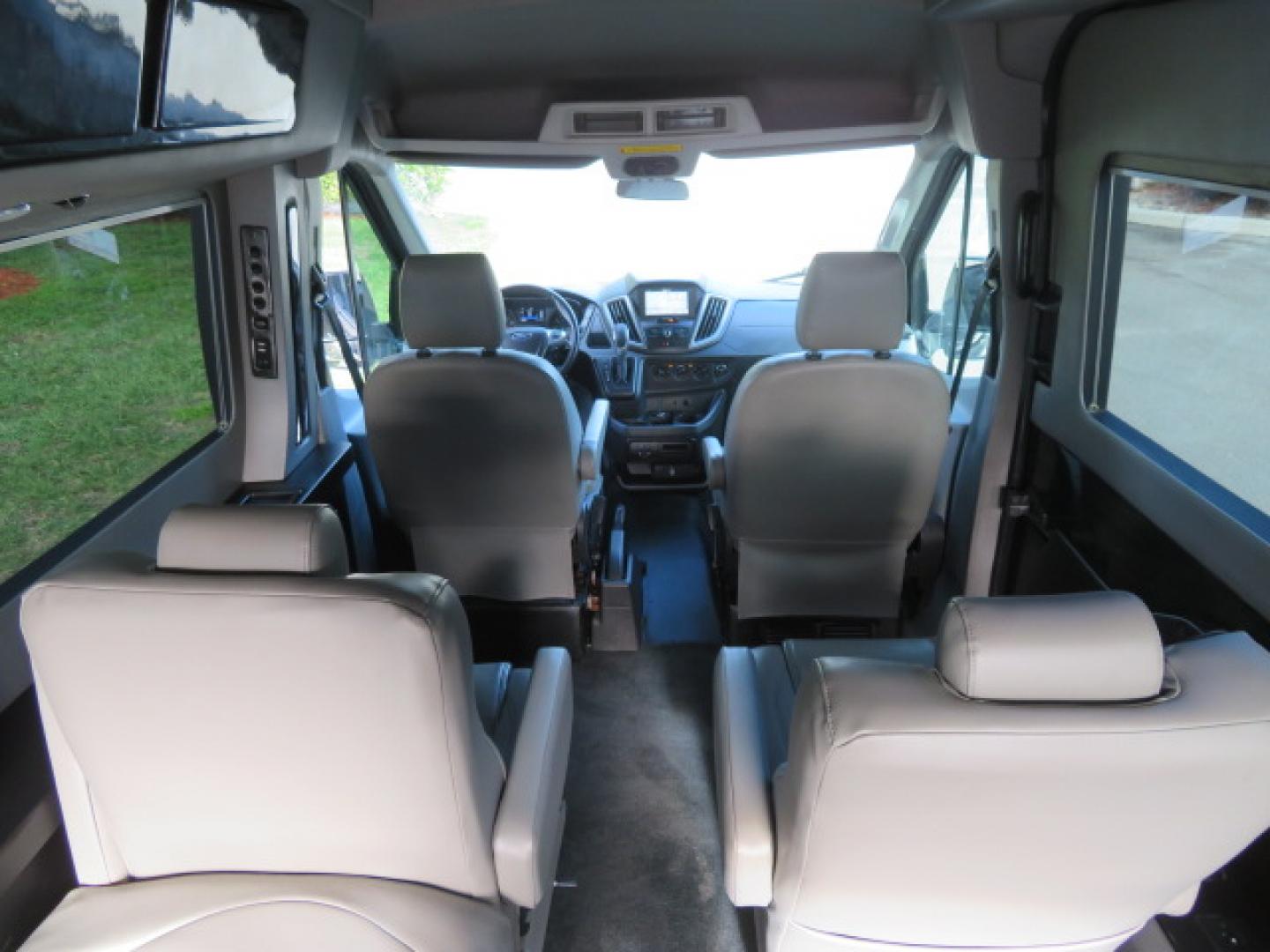 2017 Black /Gray Ford Transit 250 Van Med. Roof w/Sliding Pass. 148-in. WB (1FTYR2CGXHK) with an 3.5L V6 DOHC 24V engine, 6A transmission, located at 4301 Oak Circle #19, Boca Raton, FL, 33431, (954) 561-2499, 26.388472, -80.084045 - You are looking at a Gorgeous 2017 Ford Transit T250 Medium Roof Sherrod Handicap Wheelchair Conversion Van Fully Loaded With 32K Original Miles, Rear Entry Braunability Power Foldout Wheelchair Lift, Q Lock QLK150 Docking System for the wheelchair, Beautiful Gray Leather Interior, Rear Entertainmen - Photo#50