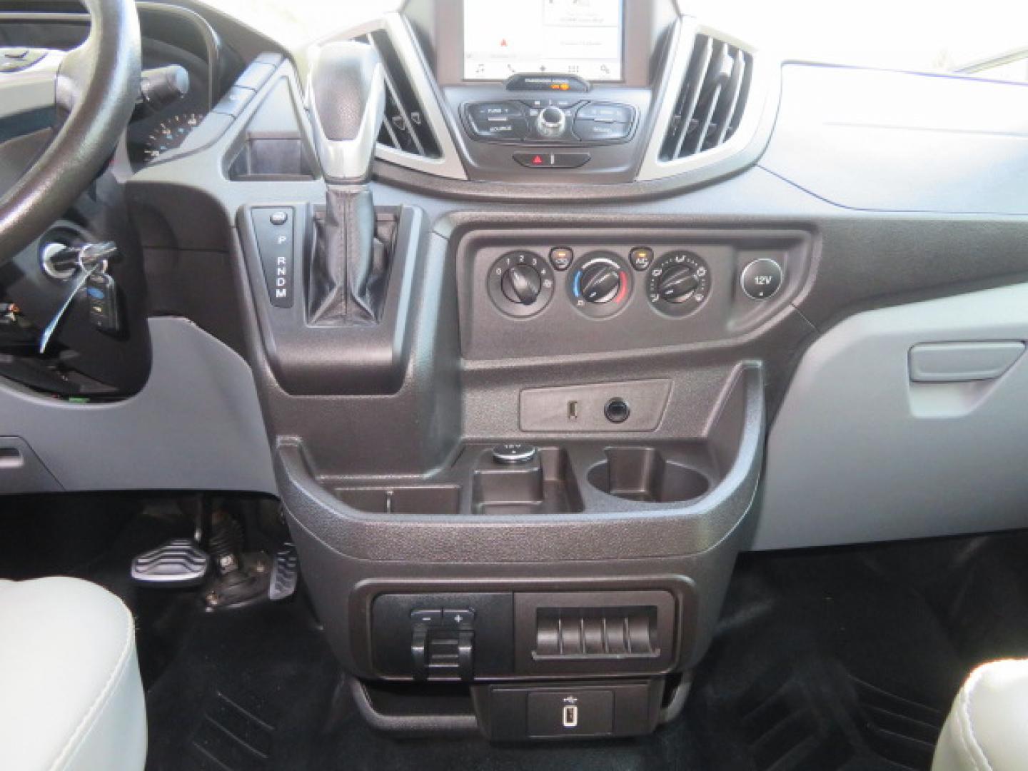 2017 Black /Gray Ford Transit 250 Van Med. Roof w/Sliding Pass. 148-in. WB (1FTYR2CGXHK) with an 3.5L V6 DOHC 24V engine, 6A transmission, located at 4301 Oak Circle #19, Boca Raton, FL, 33431, (954) 561-2499, 26.388472, -80.084045 - You are looking at a Gorgeous 2017 Ford Transit T250 Medium Roof Sherrod Handicap Wheelchair Conversion Van Fully Loaded With 32K Original Miles, Rear Entry Braunability Power Foldout Wheelchair Lift, Q Lock QLK150 Docking System for the wheelchair, Beautiful Gray Leather Interior, Rear Entertainmen - Photo#58