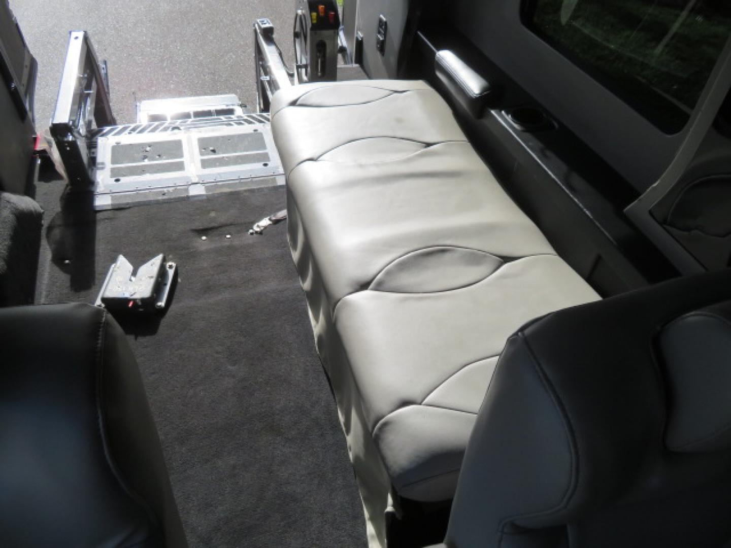 2017 Black /Gray Ford Transit 250 Van Med. Roof w/Sliding Pass. 148-in. WB (1FTYR2CGXHK) with an 3.5L V6 DOHC 24V engine, 6A transmission, located at 4301 Oak Circle #19, Boca Raton, FL, 33431, (954) 561-2499, 26.388472, -80.084045 - You are looking at a Gorgeous 2017 Ford Transit T250 Medium Roof Sherrod Handicap Wheelchair Conversion Van Fully Loaded With 32K Original Miles, Rear Entry Braunability Power Foldout Wheelchair Lift, Q Lock QLK150 Docking System for the wheelchair, Beautiful Gray Leather Interior, Rear Entertainmen - Photo#75