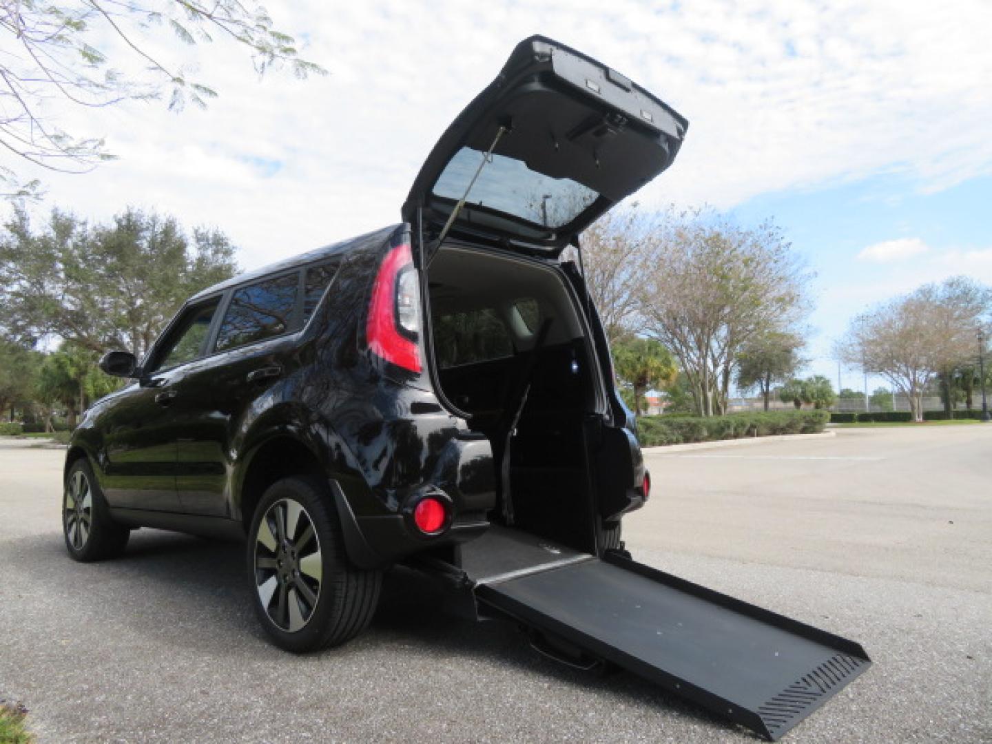 2016 Black Kia Soul ! (KNDJX3A51G7) with an 2.0L L4 DOHC 16V engine, 6A transmission, located at 4301 Oak Circle #19, Boca Raton, FL, 33431, (954) 561-2499, 26.388472, -80.084045 - You are looking at a Gorgeous 2016 Kia Soul Premium Freedom Motors Handicap Wheelchair Conversion Power Rear Entry Conversion with Transfer Seat and 44K Original Miles. This KIA is fully loaded with just about every option including: Power Rear Entry Ramp System, Driver's Transfer Seat, Tie Down Sys - Photo#2