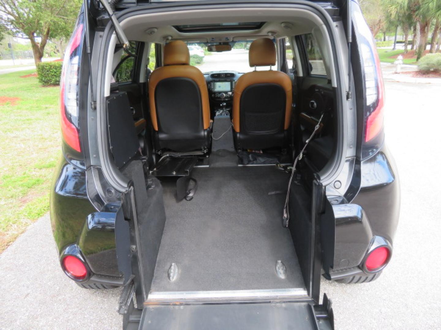 2016 Black Kia Soul ! (KNDJX3A51G7) with an 2.0L L4 DOHC 16V engine, 6A transmission, located at 4301 Oak Circle #19, Boca Raton, FL, 33431, (954) 561-2499, 26.388472, -80.084045 - You are looking at a Gorgeous 2016 Kia Soul Premium Freedom Motors Handicap Wheelchair Conversion Power Rear Entry Conversion with Transfer Seat and 44K Original Miles. This KIA is fully loaded with just about every option including: Power Rear Entry Ramp System, Driver's Transfer Seat, Tie Down Sys - Photo#48