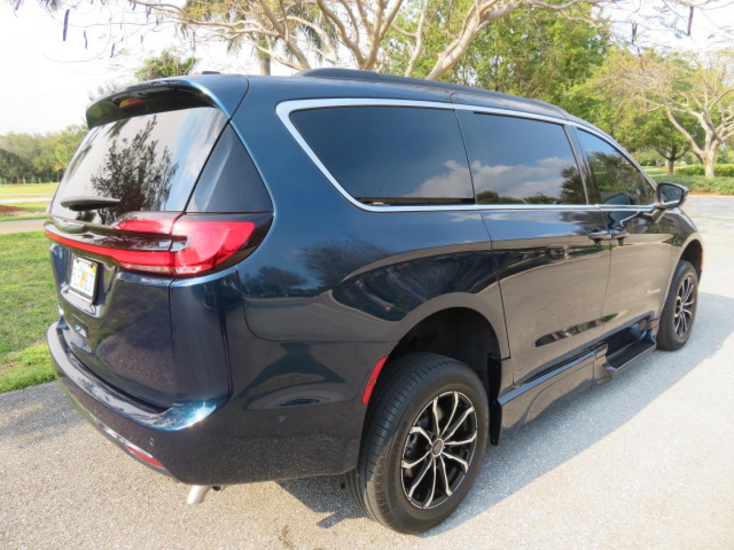 2023 Dark Blue /Black Chrysler Pacifica Touring-L (2C4RC1BG4PR) with an 3.6L V6 DOHC 24V engine, 9A transmission, located at 4301 Oak Circle #19, Boca Raton, FL, 33431, (954) 561-2499, 26.388472, -80.084045 - You are looking at a Gorgeous Blue Fathom Pearl 2023 Chrysler Pacifica Touring L Braunability Power Foldout XT Conversion Handicap Wheelchair Conversion Van with 5K Miles, Driver's Transfer Seat, and fully loaded with the following options: Adaptive Cruise Control with Stop and Go Blind–Spot, and - Photo#26