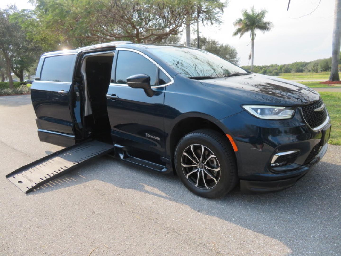 2023 Dark Blue /Black Chrysler Pacifica Touring-L (2C4RC1BG4PR) with an 3.6L V6 DOHC 24V engine, 9A transmission, located at 4301 Oak Circle #19, Boca Raton, FL, 33431, (954) 561-2499, 26.388472, -80.084045 - You are looking at a Gorgeous Blue Fathom Pearl 2023 Chrysler Pacifica Touring L Braunability Power Foldout XT Conversion Handicap Wheelchair Conversion Van with 5K Miles, Driver's Transfer Seat, and fully loaded with the following options: Adaptive Cruise Control with Stop and Go Blind–Spot, and - Photo#30