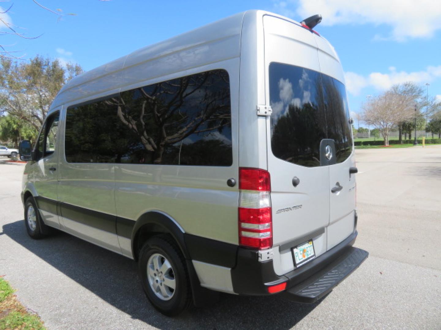 2016 Silver /Black Leather Mercedes-Benz Sprinter 2500 Passenger Van 144-in. WB (8BRPE7CD5GE) with an 3.0L V6 DOHC 24V TURBO DIESEL engine, 7A transmission, located at 4301 Oak Circle #19, Boca Raton, FL, 33431, (954) 561-2499, 26.388472, -80.084045 - You are looking at a Gorgeous 2016 Mercedes Sprinter Handicap Wheelchair Conversion Van with: 19K Original Miles, 2500, 3.0 Diesel, 2 Transfer Seats, Power Side Door with Remote, Braunability Power Folding Wheelchair Lift System, Tie Downs, Full Power, Leather Seats, Rubber Flooring, Brand New Tires - Photo#24