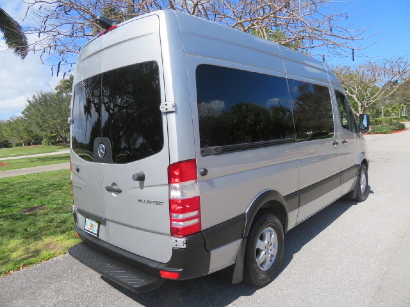 2016 Silver /Black Leather Mercedes-Benz Sprinter 2500 Passenger Van 144-in. WB (8BRPE7CD5GE) with an 3.0L V6 DOHC 24V TURBO DIESEL engine, 7A transmission, located at 4301 Oak Circle #19, Boca Raton, FL, 33431, (954) 561-2499, 26.388472, -80.084045 - You are looking at a Gorgeous 2016 Mercedes Sprinter Handicap Wheelchair Conversion Van with: 19K Original Miles, 2500, 3.0 Diesel, 2 Transfer Seats, Power Side Door with Remote, Braunability Power Folding Wheelchair Lift System, Tie Downs, Full Power, Leather Seats, Rubber Flooring, Brand New Tires - Photo#26