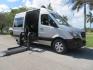 2016 Silver /Black Leather Mercedes-Benz Sprinter 2500 Passenger Van 144-in. WB (8BRPE7CD5GE) with an 3.0L V6 DOHC 24V TURBO DIESEL engine, 7A transmission, located at 4301 Oak Circle #19, Boca Raton, FL, 33431, (954) 561-2499, 26.388472, -80.084045 - You are looking at a Gorgeous 2016 Mercedes Sprinter Handicap Wheelchair Conversion Van with: 19K Original Miles, 2500, 3.0 Diesel, 2 Transfer Seats, Power Side Door with Remote, Braunability Power Folding Wheelchair Lift System, Tie Downs, Full Power, Leather Seats, Rubber Flooring, Brand New Tires - Photo#0