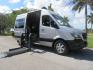 2016 Silver /Black Leather Mercedes-Benz Sprinter 2500 Passenger Van 144-in. WB (8BRPE7CD5GE) with an 3.0L V6 DOHC 24V TURBO DIESEL engine, 7A transmission, located at 4301 Oak Circle #19, Boca Raton, FL, 33431, (954) 561-2499, 26.388472, -80.084045 - You are looking at a Gorgeous 2016 Mercedes Sprinter Handicap Wheelchair Conversion Van with: 19K Original Miles, 2500, 3.0 Diesel, 2 Transfer Seats, Power Side Door with Remote, Braunability Power Folding Wheelchair Lift System, Tie Downs, Full Power, Leather Seats, Rubber Flooring, Brand New Tires - Photo#39