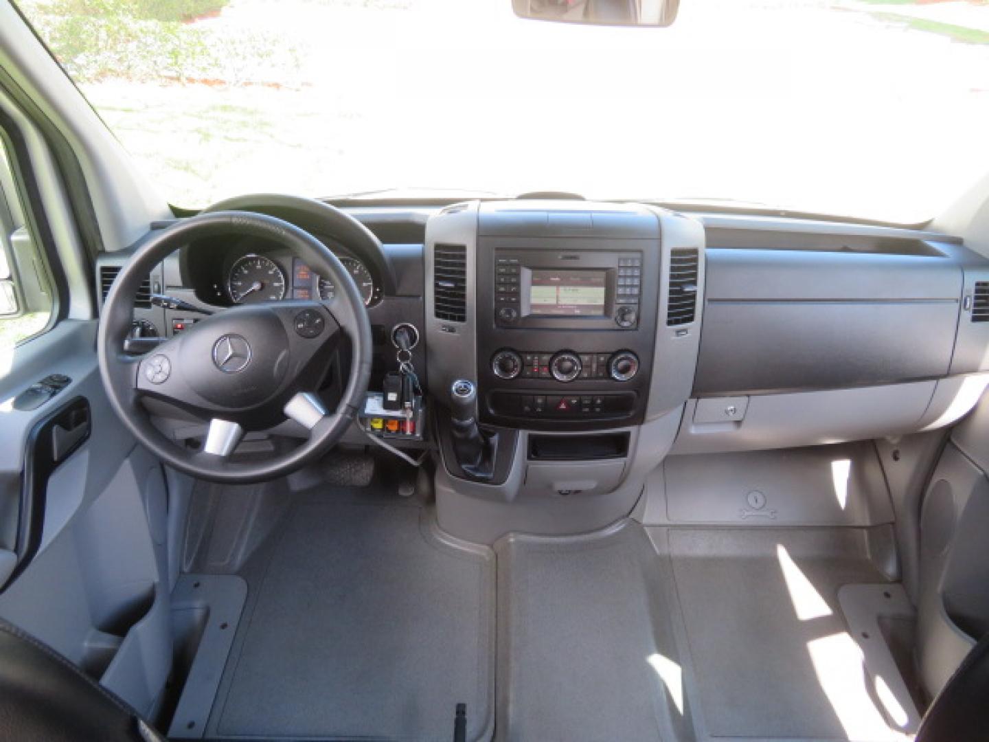 2016 Silver /Black Leather Mercedes-Benz Sprinter 2500 Passenger Van 144-in. WB (8BRPE7CD5GE) with an 3.0L V6 DOHC 24V TURBO DIESEL engine, 7A transmission, located at 4301 Oak Circle #19, Boca Raton, FL, 33431, (954) 561-2499, 26.388472, -80.084045 - You are looking at a Gorgeous 2016 Mercedes Sprinter Handicap Wheelchair Conversion Van with: 19K Original Miles, 2500, 3.0 Diesel, 2 Transfer Seats, Power Side Door with Remote, Braunability Power Folding Wheelchair Lift System, Tie Downs, Full Power, Leather Seats, Rubber Flooring, Brand New Tires - Photo#52