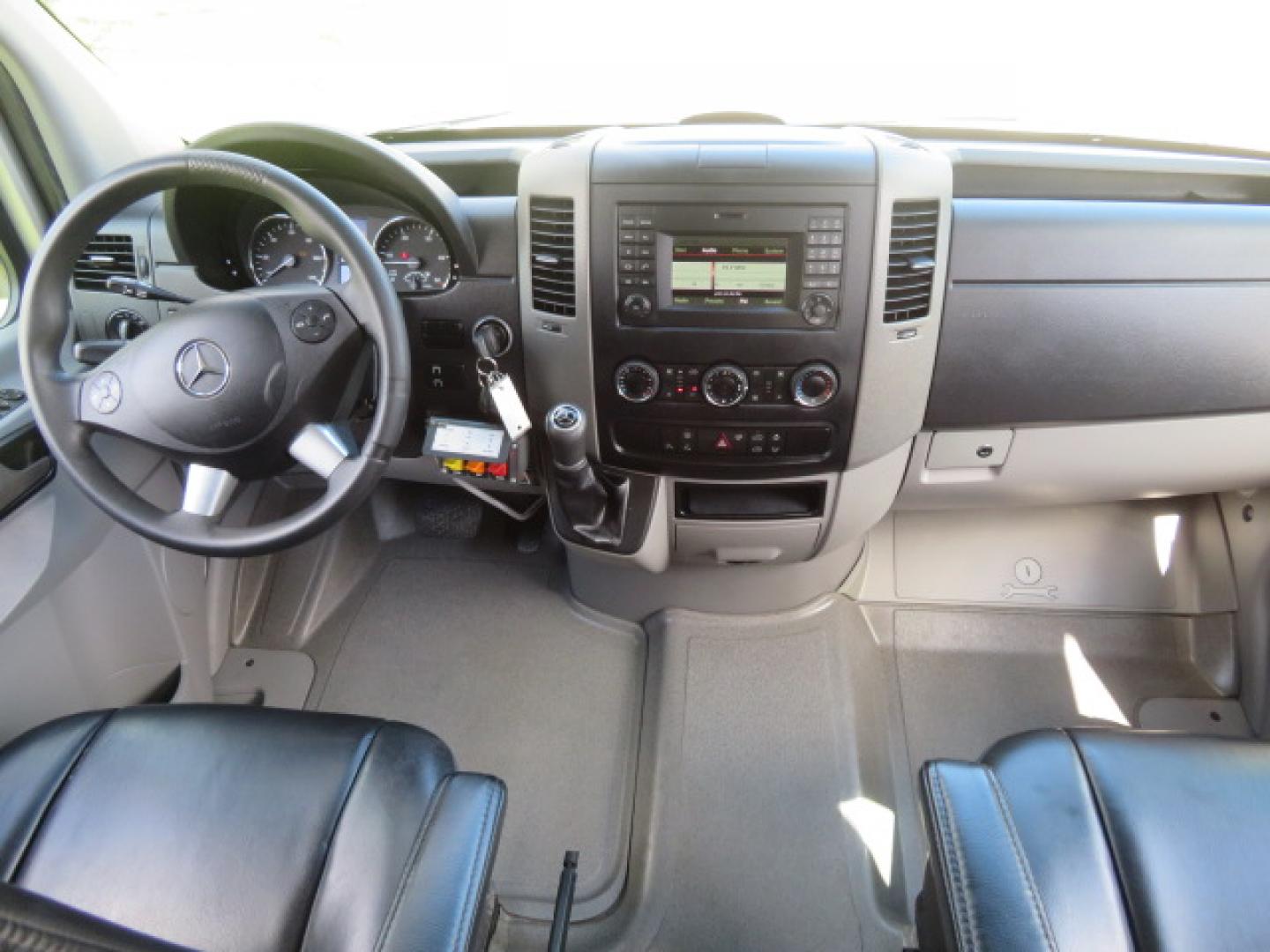 2016 Silver /Black Leather Mercedes-Benz Sprinter 2500 Passenger Van 144-in. WB (8BRPE7CD5GE) with an 3.0L V6 DOHC 24V TURBO DIESEL engine, 7A transmission, located at 4301 Oak Circle #19, Boca Raton, FL, 33431, (954) 561-2499, 26.388472, -80.084045 - You are looking at a Gorgeous 2016 Mercedes Sprinter Handicap Wheelchair Conversion Van with: 19K Original Miles, 2500, 3.0 Diesel, 2 Transfer Seats, Power Side Door with Remote, Braunability Power Folding Wheelchair Lift System, Tie Downs, Full Power, Leather Seats, Rubber Flooring, Brand New Tires - Photo#63