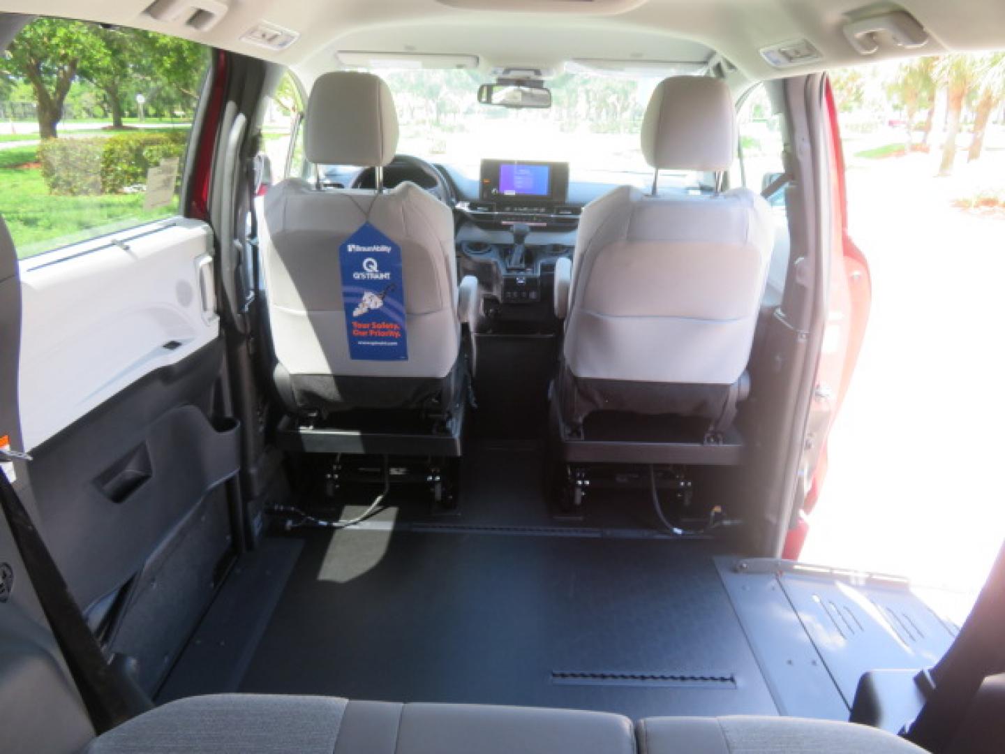 2026 Red /Gray Toyota Sienna LE 8-Passenger (5TDKRKEC7TS) with an 2.5L L4 DOHC 16V HYBRID engine, CVT transmission, located at 4301 Oak Circle #19, Boca Raton, FL, 33431, (954) 561-2499, 26.388472, -80.084045 - Brand New 2026 Toyota Sienna LE Braunability Handicap Wheelchair Conversion Braunability XT Conversion Power Foldout Ramp Fully Loaded! Ask about our Dealer Rebate Programs! 954-561-2499. ?? JUST ARRIVED | BRAND NEW 2026 TOYOTA SIENNA LE ?? BraunAbility XT Power Wheelchair Conversion Experience u - Photo#28
