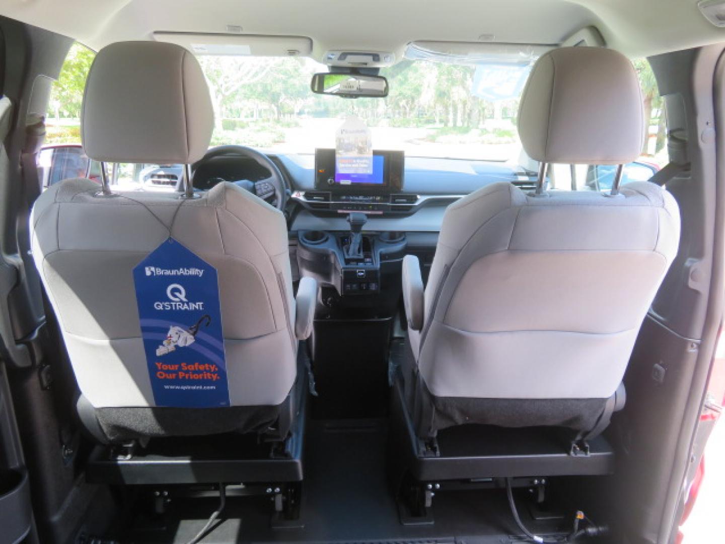 2026 Red /Gray Toyota Sienna LE 8-Passenger (5TDKRKEC7TS) with an 2.5L L4 DOHC 16V HYBRID engine, CVT transmission, located at 4301 Oak Circle #19, Boca Raton, FL, 33431, (954) 561-2499, 26.388472, -80.084045 - Brand New 2026 Toyota Sienna LE Braunability Handicap Wheelchair Conversion Braunability XT Conversion Power Foldout Ramp Fully Loaded! Ask about our Dealer Rebate Programs! 954-561-2499. ?? JUST ARRIVED | BRAND NEW 2026 TOYOTA SIENNA LE ?? BraunAbility XT Power Wheelchair Conversion Experience u - Photo#46