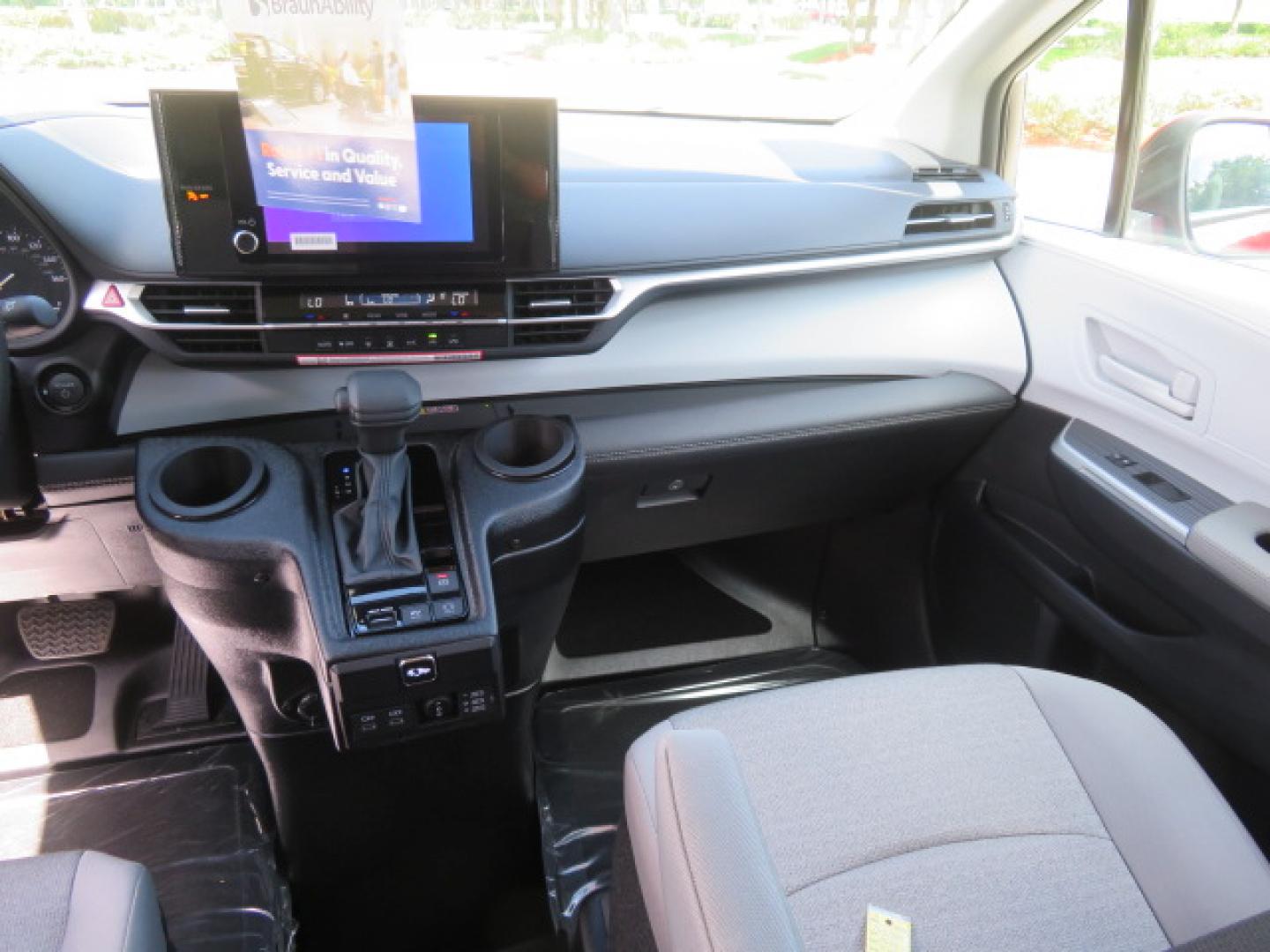 2026 Red /Gray Toyota Sienna LE 8-Passenger (5TDKRKEC7TS) with an 2.5L L4 DOHC 16V HYBRID engine, CVT transmission, located at 4301 Oak Circle #19, Boca Raton, FL, 33431, (954) 561-2499, 26.388472, -80.084045 - Brand New 2026 Toyota Sienna LE Braunability Handicap Wheelchair Conversion Braunability XT Conversion Power Foldout Ramp Fully Loaded! Ask about our Dealer Rebate Programs! 954-561-2499. ?? JUST ARRIVED | BRAND NEW 2026 TOYOTA SIENNA LE ?? BraunAbility XT Power Wheelchair Conversion Experience u - Photo#48