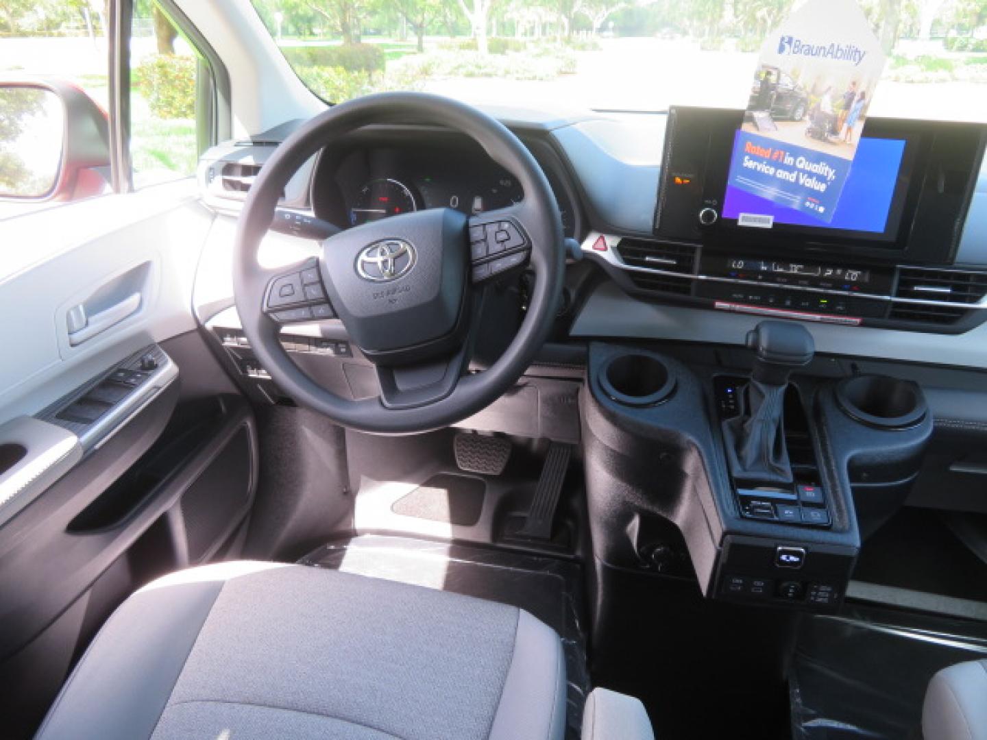 2026 Red /Gray Toyota Sienna LE 8-Passenger (5TDKRKEC7TS) with an 2.5L L4 DOHC 16V HYBRID engine, CVT transmission, located at 4301 Oak Circle #19, Boca Raton, FL, 33431, (954) 561-2499, 26.388472, -80.084045 - Brand New 2026 Toyota Sienna LE Braunability Handicap Wheelchair Conversion Braunability XT Conversion Power Foldout Ramp Fully Loaded! Ask about our Dealer Rebate Programs! 954-561-2499. ?? JUST ARRIVED | BRAND NEW 2026 TOYOTA SIENNA LE ?? BraunAbility XT Power Wheelchair Conversion Experience u - Photo#49