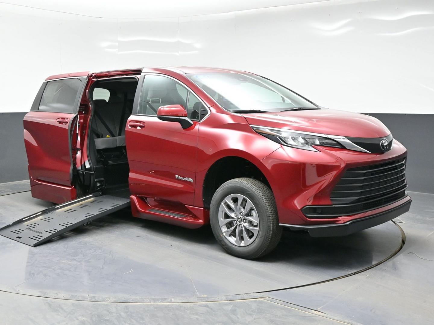 2026 Red /Gray Toyota Sienna LE 8-Passenger (5TDKRKEC7TS) with an 2.5L L4 DOHC 16V HYBRID engine, CVT transmission, located at 4301 Oak Circle #19, Boca Raton, FL, 33431, (954) 561-2499, 26.388472, -80.084045 - Brand New 2026 Toyota Sienna LE Braunability Handicap Wheelchair Conversion Braunability XT Conversion Power Foldout Ramp Fully Loaded! Ask about our Dealer Rebate Programs! 954-561-2499. ?? JUST ARRIVED | BRAND NEW 2026 TOYOTA SIENNA LE ?? BraunAbility XT Power Wheelchair Conversion Experience u - Photo#62