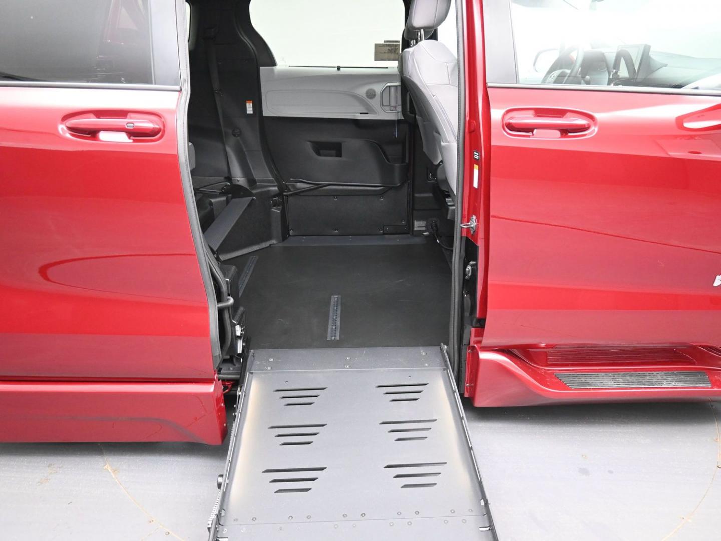 2026 Red /Gray Toyota Sienna LE 8-Passenger (5TDKRKEC7TS) with an 2.5L L4 DOHC 16V HYBRID engine, CVT transmission, located at 4301 Oak Circle #19, Boca Raton, FL, 33431, (954) 561-2499, 26.388472, -80.084045 - Brand New 2026 Toyota Sienna LE Braunability Handicap Wheelchair Conversion Braunability XT Conversion Power Foldout Ramp Fully Loaded! Ask about our Dealer Rebate Programs! 954-561-2499. ?? JUST ARRIVED | BRAND NEW 2026 TOYOTA SIENNA LE ?? BraunAbility XT Power Wheelchair Conversion Experience u - Photo#65