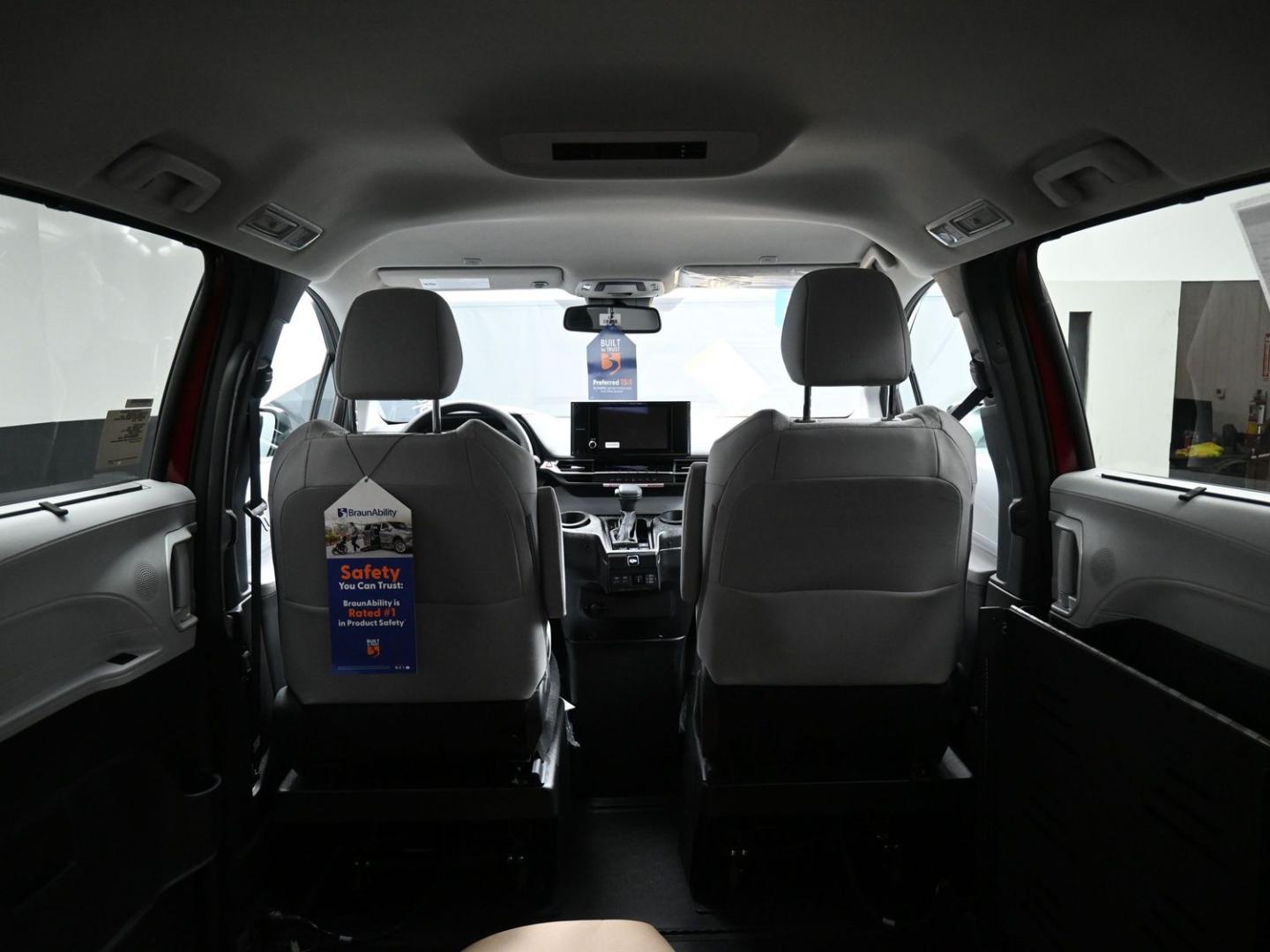 2026 Red /Gray Toyota Sienna LE 8-Passenger (5TDKRKEC7TS) with an 2.5L L4 DOHC 16V HYBRID engine, CVT transmission, located at 4301 Oak Circle #19, Boca Raton, FL, 33431, (954) 561-2499, 26.388472, -80.084045 - Brand New 2026 Toyota Sienna LE Braunability Handicap Wheelchair Conversion Braunability XT Conversion Power Foldout Ramp Fully Loaded! Ask about our Dealer Rebate Programs! 954-561-2499. ?? JUST ARRIVED | BRAND NEW 2026 TOYOTA SIENNA LE ?? BraunAbility XT Power Wheelchair Conversion Experience u - Photo#67