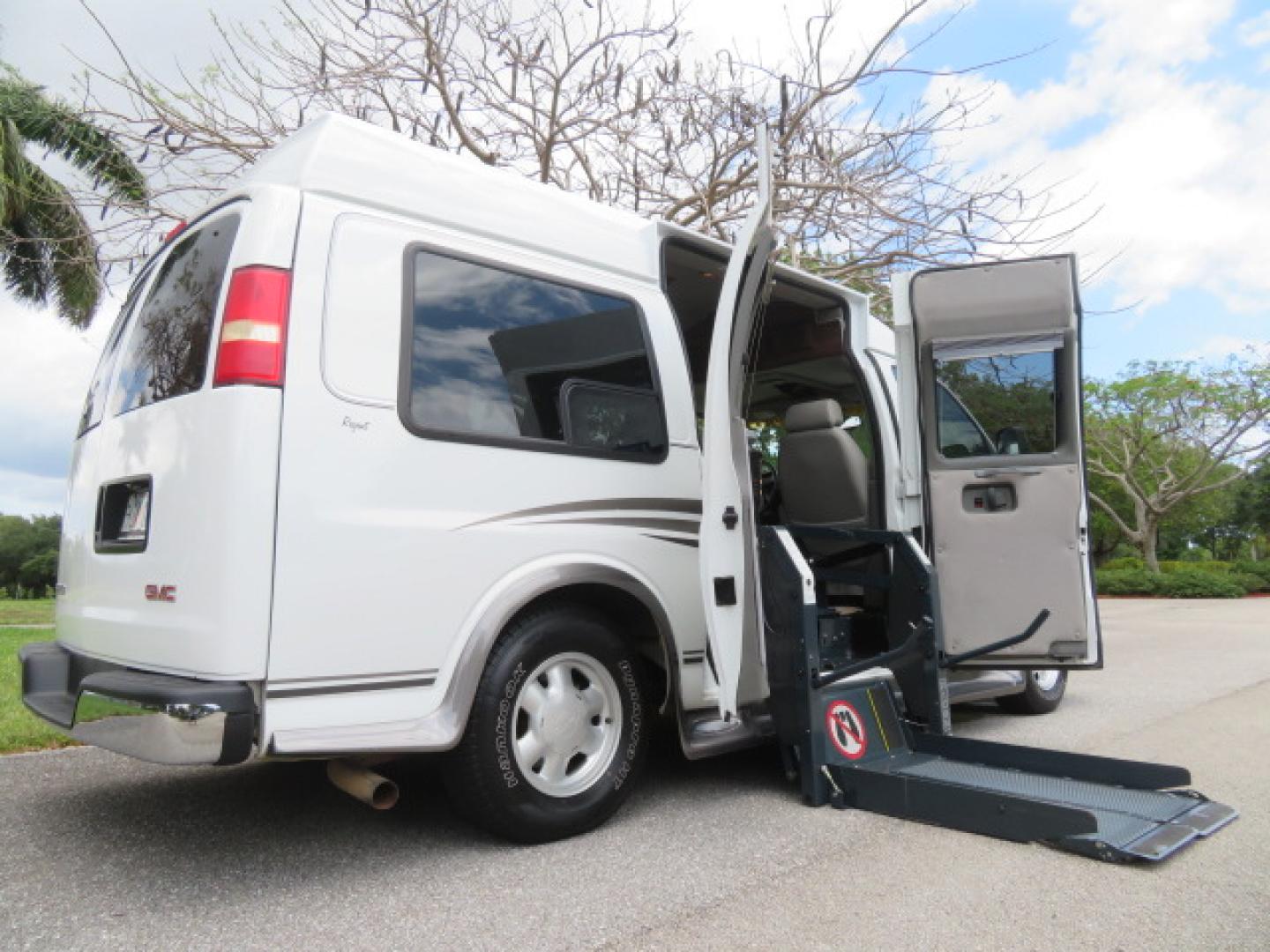 2004 White /Gray GMC Savana G1500 Cargo (1GDFG15T041) with an 5.3L V8 OHV 16V engine, 4-Speed Automatic Overdrive transmission, located at 4301 Oak Circle #19, Boca Raton, FL, 33431, (954) 561-2499, 26.388472, -80.084045 - ?? RARE LOW-MILEAGE 2004 GMC Savana High Top Handicap Wheelchair Van – ONLY 45K Original Miles! ?? Looking for a dependable wheelchair van, handicap accessible van, or mobility conversion van? This 2004 GMC Savana High Top Conversion Van is an exceptional find with just 45,000 original miles and - Photo#32