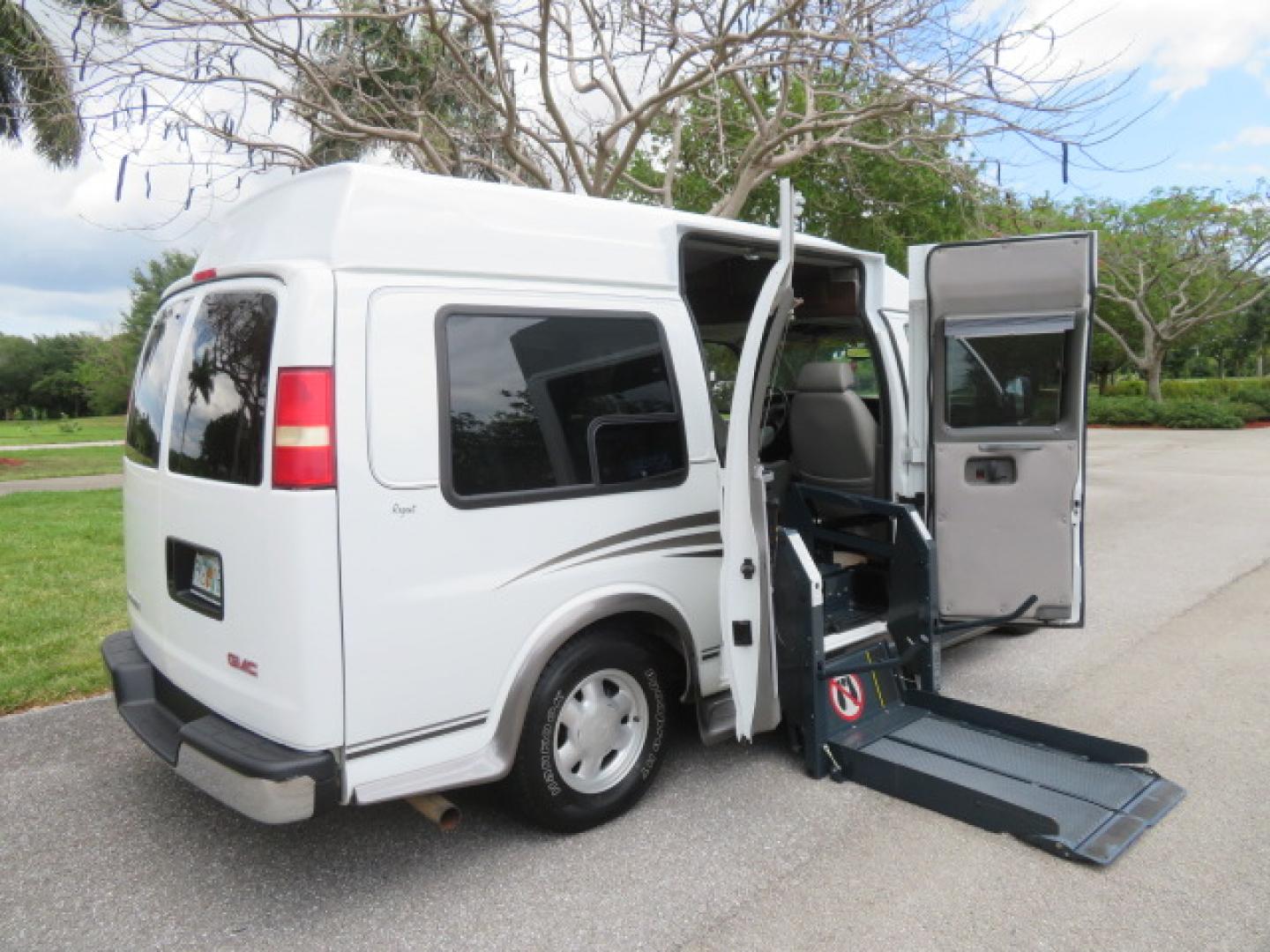 2004 White /Gray GMC Savana G1500 Cargo (1GDFG15T041) with an 5.3L V8 OHV 16V engine, 4-Speed Automatic Overdrive transmission, located at 4301 Oak Circle #19, Boca Raton, FL, 33431, (954) 561-2499, 26.388472, -80.084045 - ?? RARE LOW-MILEAGE 2004 GMC Savana High Top Handicap Wheelchair Van – ONLY 45K Original Miles! ?? Looking for a dependable wheelchair van, handicap accessible van, or mobility conversion van? This 2004 GMC Savana High Top Conversion Van is an exceptional find with just 45,000 original miles and - Photo#33