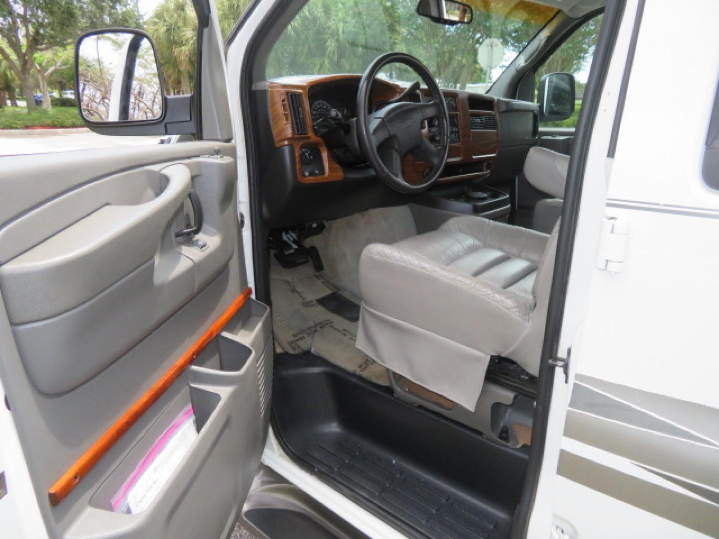 2004 White /Gray GMC Savana G1500 Cargo (1GDFG15T041) with an 5.3L V8 OHV 16V engine, 4-Speed Automatic Overdrive transmission, located at 4301 Oak Circle #19, Boca Raton, FL, 33431, (954) 561-2499, 26.388472, -80.084045 - ?? RARE LOW-MILEAGE 2004 GMC Savana High Top Handicap Wheelchair Van – ONLY 45K Original Miles! ?? Looking for a dependable wheelchair van, handicap accessible van, or mobility conversion van? This 2004 GMC Savana High Top Conversion Van is an exceptional find with just 45,000 original miles and - Photo#82