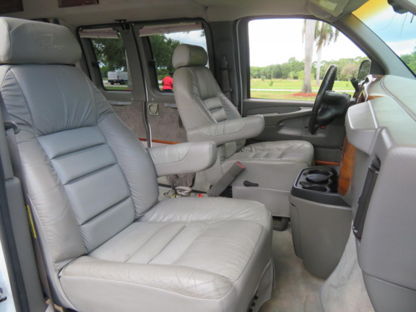 2004 White /Gray GMC Savana G1500 Cargo (1GDFG15T041) with an 5.3L V8 OHV 16V engine, 4-Speed Automatic Overdrive transmission, located at 4301 Oak Circle #19, Boca Raton, FL, 33431, (954) 561-2499, 26.388472, -80.084045 - ?? RARE LOW-MILEAGE 2004 GMC Savana High Top Handicap Wheelchair Van – ONLY 45K Original Miles! ?? Looking for a dependable wheelchair van, handicap accessible van, or mobility conversion van? This 2004 GMC Savana High Top Conversion Van is an exceptional find with just 45,000 original miles and - Photo#90
