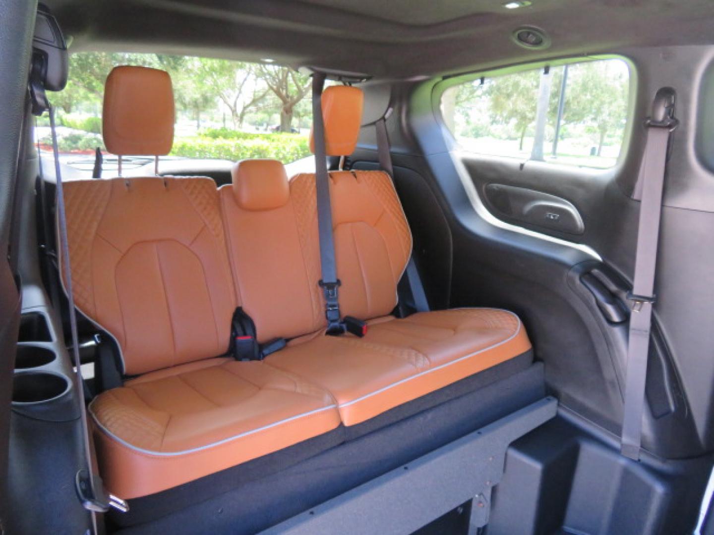 2022 White /Caramel Chrysler Pacifica Pinnacle (2C4RC1PG1NR) with an 3.6L V6 DOHC 24V engine, 9A transmission, located at 4301 Oak Circle #19, Boca Raton, FL, 33431, (954) 561-2499, 26.388472, -80.084045 - ? 2022 Chrysler Pacifica Pinnacle Rollx Handicap Wheelchair Conversion Van – ONLY 10K Original Miles ? ? ULTRA RARE PINNACLE EDITION – THE ULTIMATE LUXURY WHEELCHAIR VAN ? Experience unmatched luxury, accessibility, and innovation with this stunning 2022 Chrysler Pacifica Pinnacle Rollx Handic - Photo#43