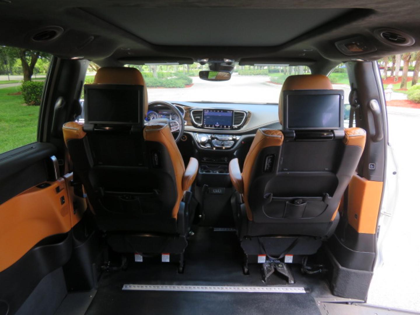 2022 White /Caramel Chrysler Pacifica Pinnacle (2C4RC1PG1NR) with an 3.6L V6 DOHC 24V engine, 9A transmission, located at 4301 Oak Circle #19, Boca Raton, FL, 33431, (954) 561-2499, 26.388472, -80.084045 - ? 2022 Chrysler Pacifica Pinnacle Rollx Handicap Wheelchair Conversion Van – ONLY 10K Original Miles ? ? ULTRA RARE PINNACLE EDITION – THE ULTIMATE LUXURY WHEELCHAIR VAN ? Experience unmatched luxury, accessibility, and innovation with this stunning 2022 Chrysler Pacifica Pinnacle Rollx Handic - Photo#48