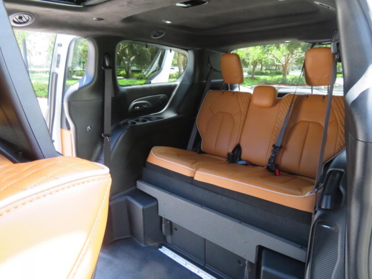 2022 White /Caramel Chrysler Pacifica Pinnacle (2C4RC1PG1NR) with an 3.6L V6 DOHC 24V engine, 9A transmission, located at 4301 Oak Circle #19, Boca Raton, FL, 33431, (954) 561-2499, 26.388472, -80.084045 - ? 2022 Chrysler Pacifica Pinnacle Rollx Handicap Wheelchair Conversion Van – ONLY 10K Original Miles ? ? ULTRA RARE PINNACLE EDITION – THE ULTIMATE LUXURY WHEELCHAIR VAN ? Experience unmatched luxury, accessibility, and innovation with this stunning 2022 Chrysler Pacifica Pinnacle Rollx Handic - Photo#56