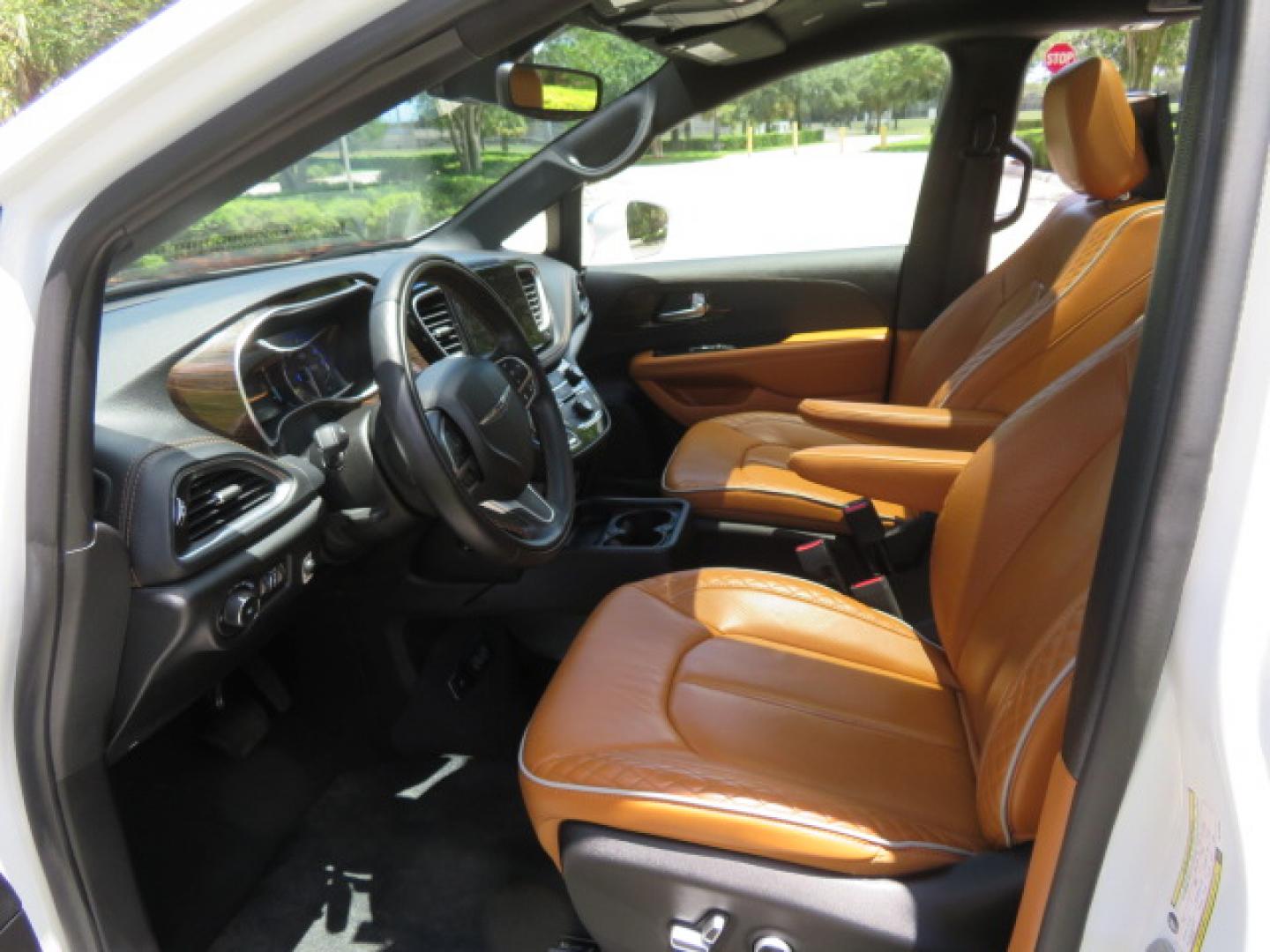 2022 White /Caramel Chrysler Pacifica Pinnacle (2C4RC1PG1NR) with an 3.6L V6 DOHC 24V engine, 9A transmission, located at 4301 Oak Circle #19, Boca Raton, FL, 33431, (954) 561-2499, 26.388472, -80.084045 - ? 2022 Chrysler Pacifica Pinnacle Rollx Handicap Wheelchair Conversion Van – ONLY 10K Original Miles ? ? ULTRA RARE PINNACLE EDITION – THE ULTIMATE LUXURY WHEELCHAIR VAN ? Experience unmatched luxury, accessibility, and innovation with this stunning 2022 Chrysler Pacifica Pinnacle Rollx Handic - Photo#57