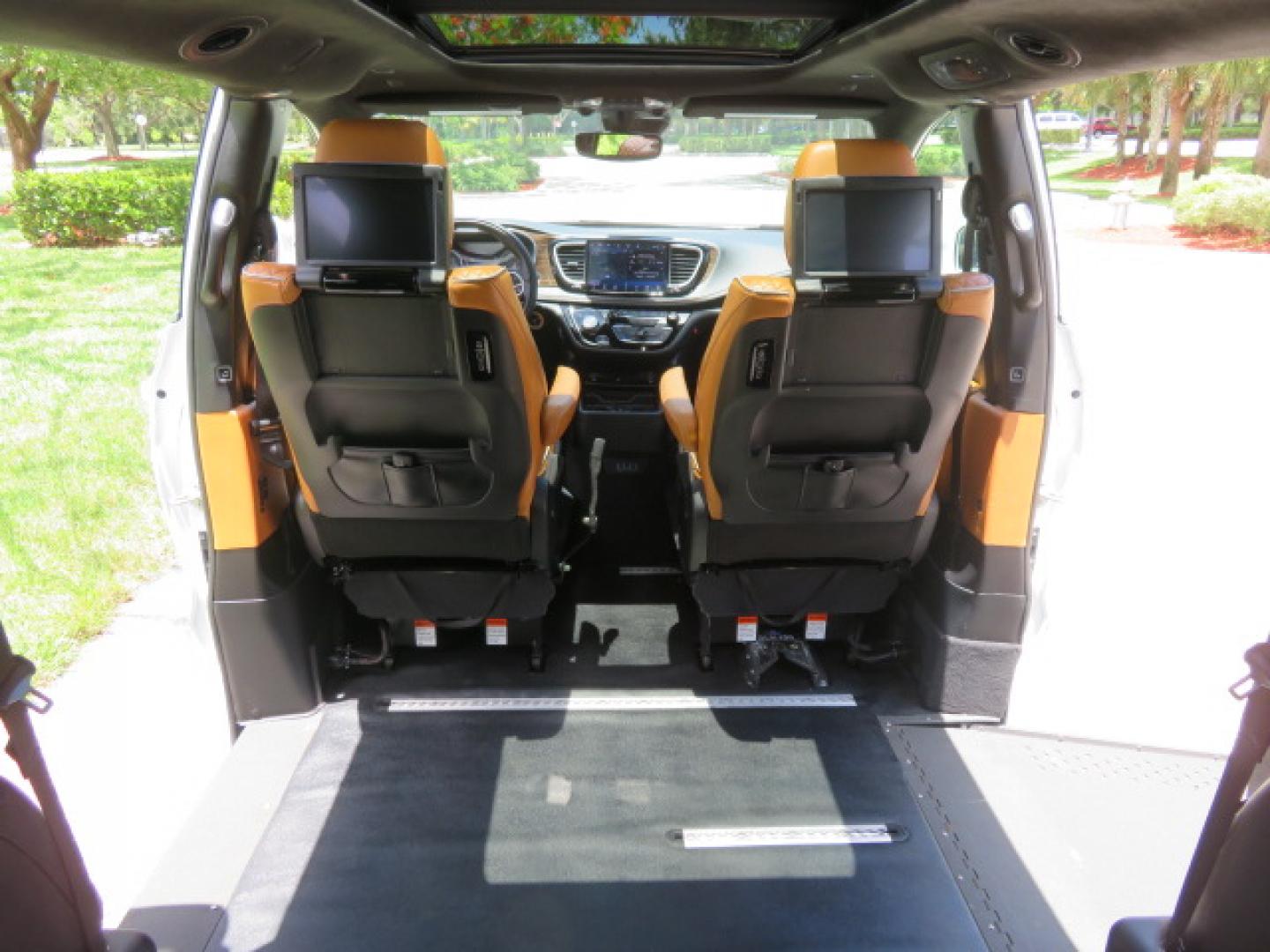 2022 White /Caramel Chrysler Pacifica Pinnacle (2C4RC1PG1NR) with an 3.6L V6 DOHC 24V engine, 9A transmission, located at 4301 Oak Circle #19, Boca Raton, FL, 33431, (954) 561-2499, 26.388472, -80.084045 - ? 2022 Chrysler Pacifica Pinnacle Rollx Handicap Wheelchair Conversion Van – ONLY 10K Original Miles ? ? ULTRA RARE PINNACLE EDITION – THE ULTIMATE LUXURY WHEELCHAIR VAN ? Experience unmatched luxury, accessibility, and innovation with this stunning 2022 Chrysler Pacifica Pinnacle Rollx Handic - Photo#76