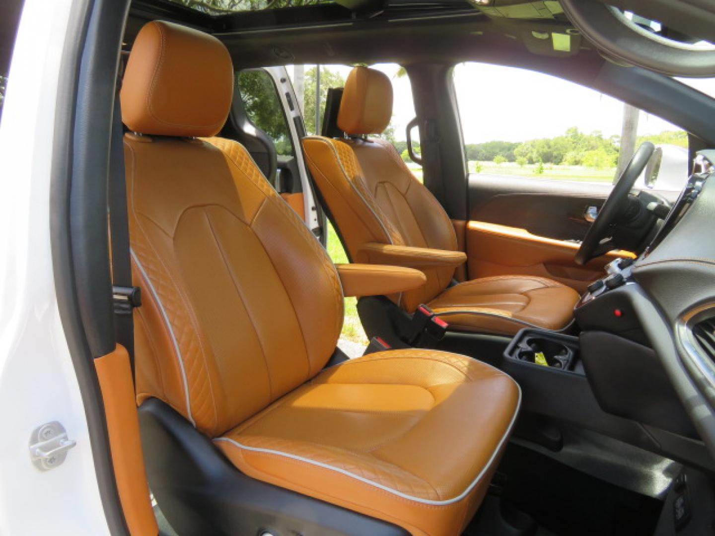 2022 White /Caramel Chrysler Pacifica Pinnacle (2C4RC1PG1NR) with an 3.6L V6 DOHC 24V engine, 9A transmission, located at 4301 Oak Circle #19, Boca Raton, FL, 33431, (954) 561-2499, 26.388472, -80.084045 - ? 2022 Chrysler Pacifica Pinnacle Rollx Handicap Wheelchair Conversion Van – ONLY 10K Original Miles ? ? ULTRA RARE PINNACLE EDITION – THE ULTIMATE LUXURY WHEELCHAIR VAN ? Experience unmatched luxury, accessibility, and innovation with this stunning 2022 Chrysler Pacifica Pinnacle Rollx Handic - Photo#79