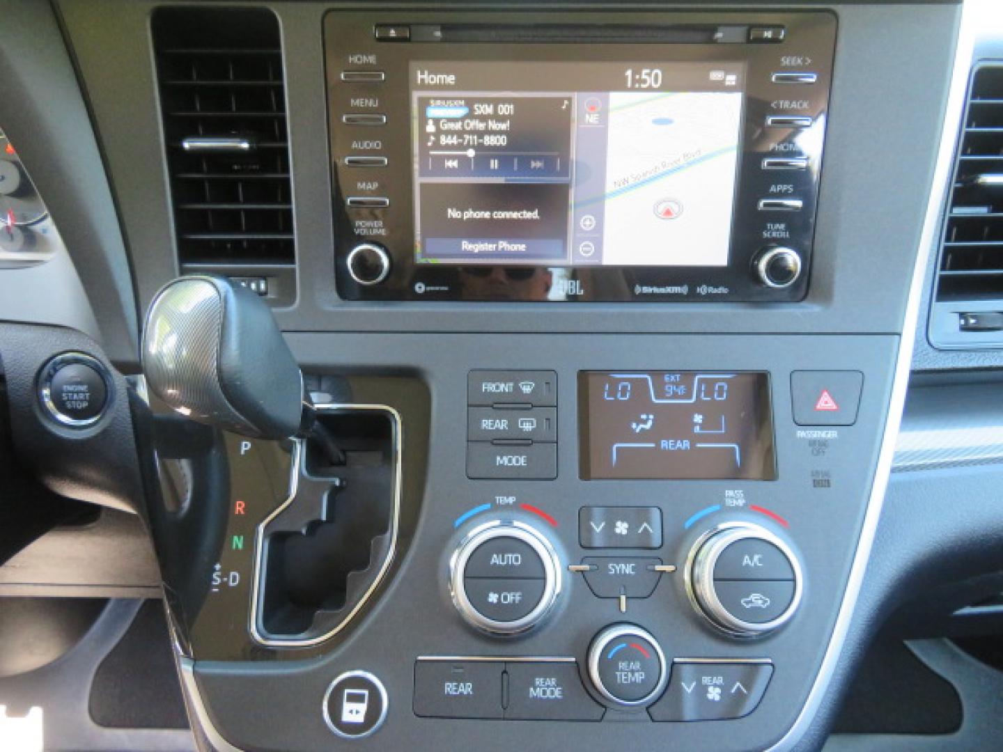 2020 Black /Black Toyota Sienna SE 8-Passenger (5TDXZ3DC3LS) with an 3.5L V6 EFI DOHC 24V engine, 8A transmission, located at 4301 Oak Circle #19, Boca Raton, FL, 33431, (954) 561-2499, 26.388472, -80.084045- Photo#70