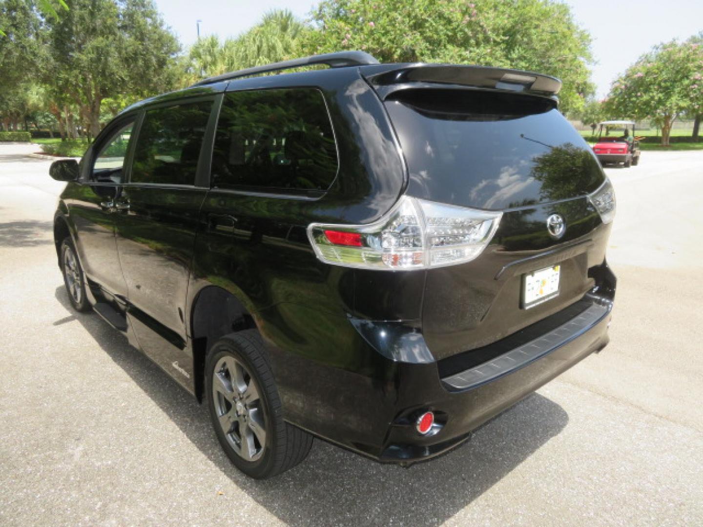 2017 Black /Black Toyota Sienna SE 8-Passenger (5TDXZ3DC2HS) with an 3.5L V6 EFI DOHC 24V engine, 8A transmission, located at 4301 Oak Circle #19, Boca Raton, FL, 33431, (954) 561-2499, 26.388472, -80.084045 - You are looking at Gorgeous Low Mileage Black on Black Garage Kept 2017 Toyota Sienna SE Sport Handicap Van Wheelchair Van VMI Conversion Van with 21K Original Miles, Power Side Entry Ramp with Kneeling Van Function, Q Straint Tie Down System. Quick Release Front Seats, Driver's Transfer Seat, Hand- Photo#27
