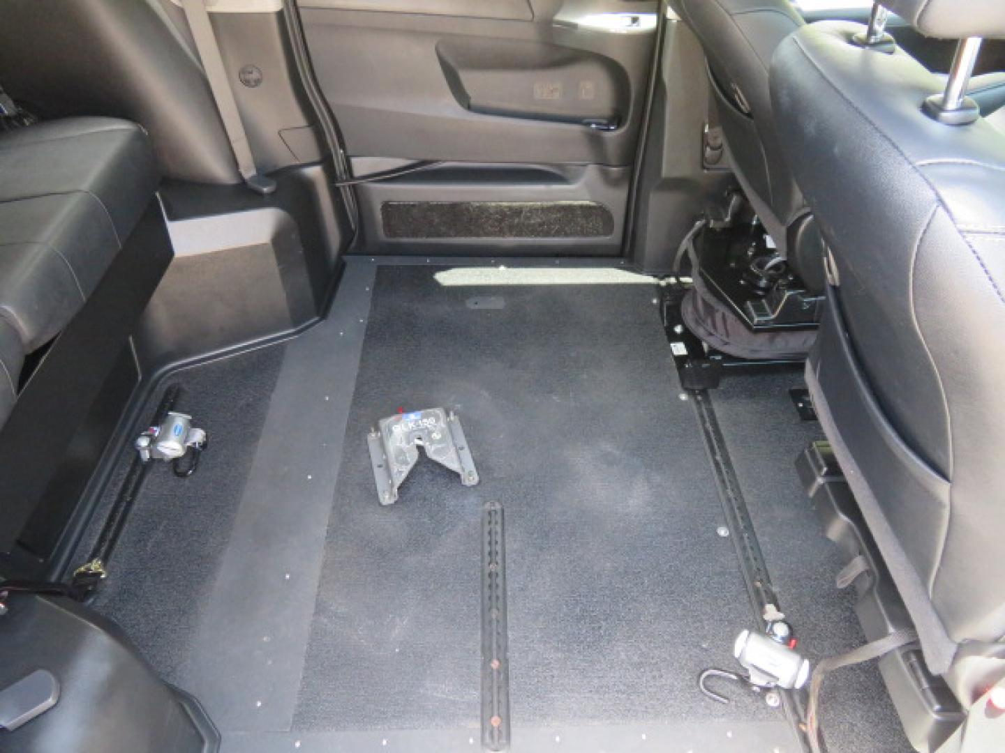 2017 Black /Black Toyota Sienna SE 8-Passenger (5TDXZ3DC2HS) with an 3.5L V6 EFI DOHC 24V engine, 8A transmission, located at 4301 Oak Circle #19, Boca Raton, FL, 33431, (954) 561-2499, 26.388472, -80.084045 - You are looking at Gorgeous Low Mileage Black on Black Garage Kept 2017 Toyota Sienna SE Sport Handicap Van Wheelchair Van VMI Conversion Van with 21K Original Miles, Power Side Entry Ramp with Kneeling Van Function, Q Straint Tie Down System. Quick Release Front Seats, Driver's Transfer Seat, Hand- Photo#51