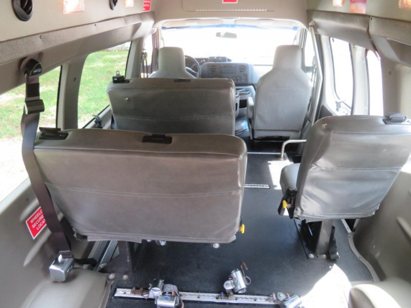 2011 White /Gray Ford E-Series Van E-350 Super Duty Extended (1FTSS3EL3BD) with an 5.4L V8 SOHC 16V engine, located at 4301 Oak Circle #19, Boca Raton, FL, 33431, (954) 561-2499, 26.388472, -80.084045- Photo#50