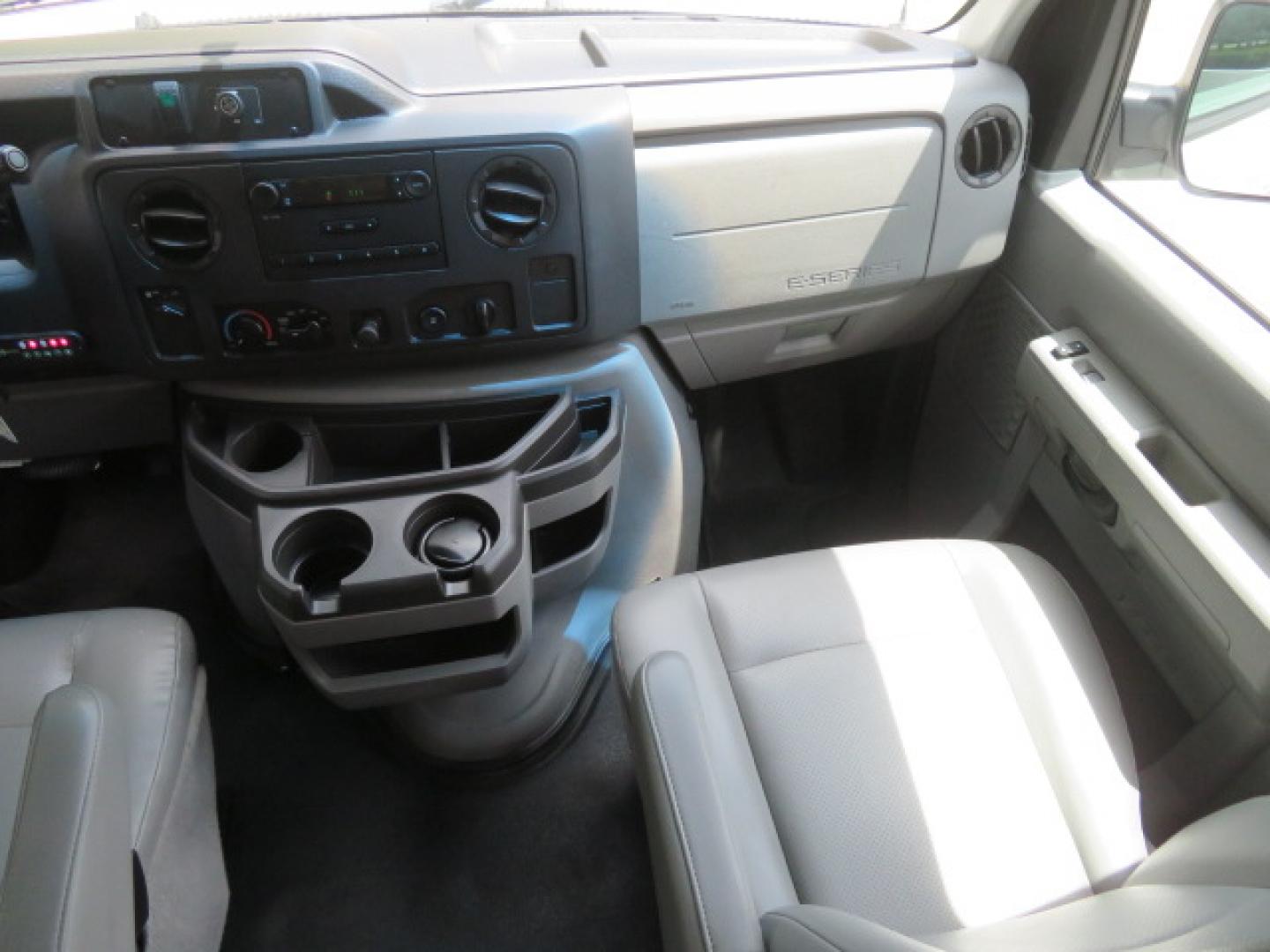 2011 White /Gray Ford E-Series Van E-350 Super Duty Extended (1FTSS3EL3BD) with an 5.4L V8 SOHC 16V engine, located at 4301 Oak Circle #19, Boca Raton, FL, 33431, (954) 561-2499, 26.388472, -80.084045- Photo#53
