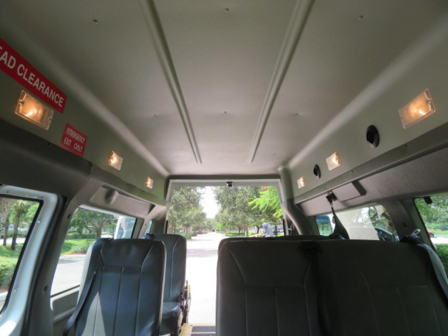 2011 White /Gray Ford E-Series Van E-350 Super Duty Extended (1FTSS3EL3BD) with an 5.4L V8 SOHC 16V engine, located at 4301 Oak Circle #19, Boca Raton, FL, 33431, (954) 561-2499, 26.388472, -80.084045- Photo#61